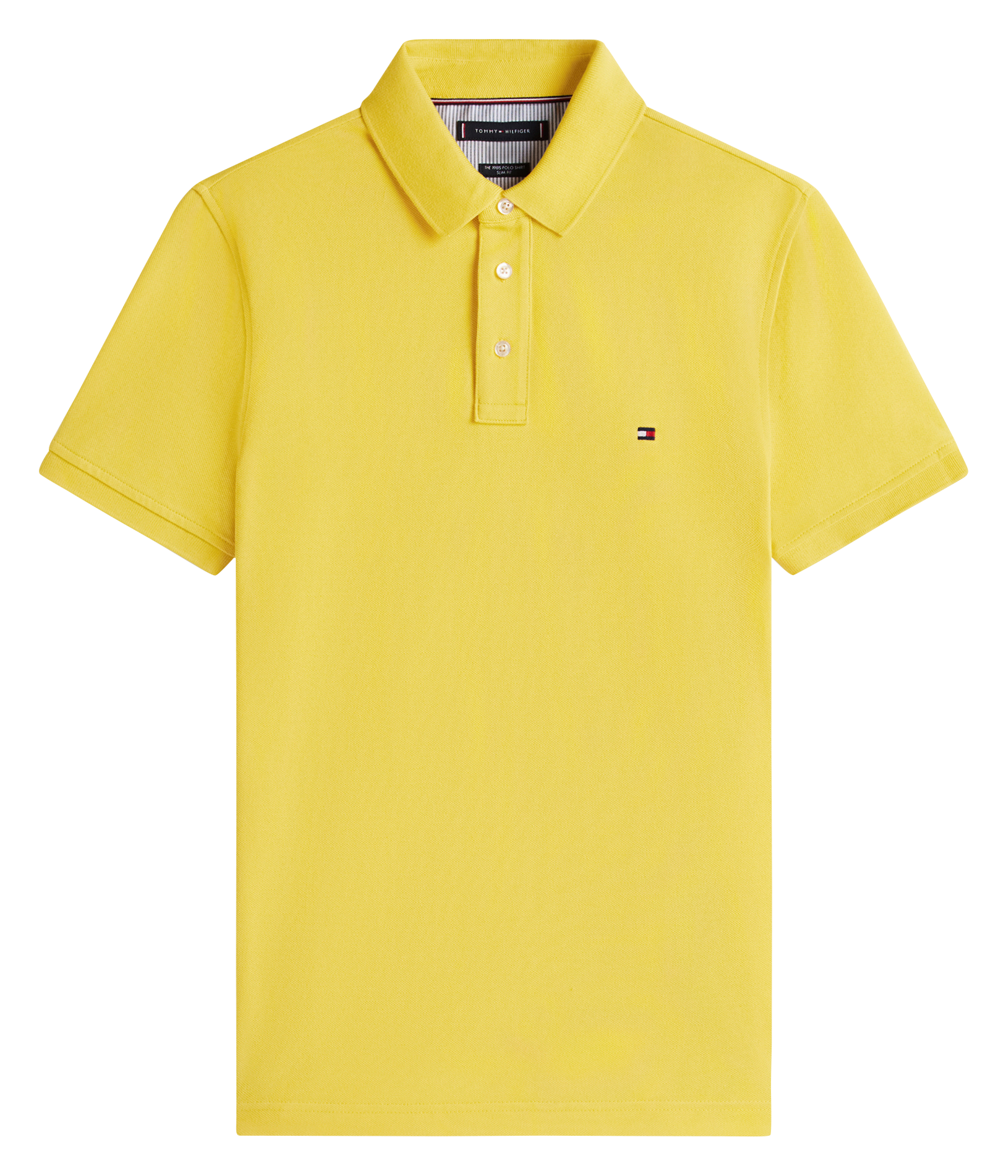 Slim-fit organic cotton polo shirt TOMMY HILFIGER Yellow