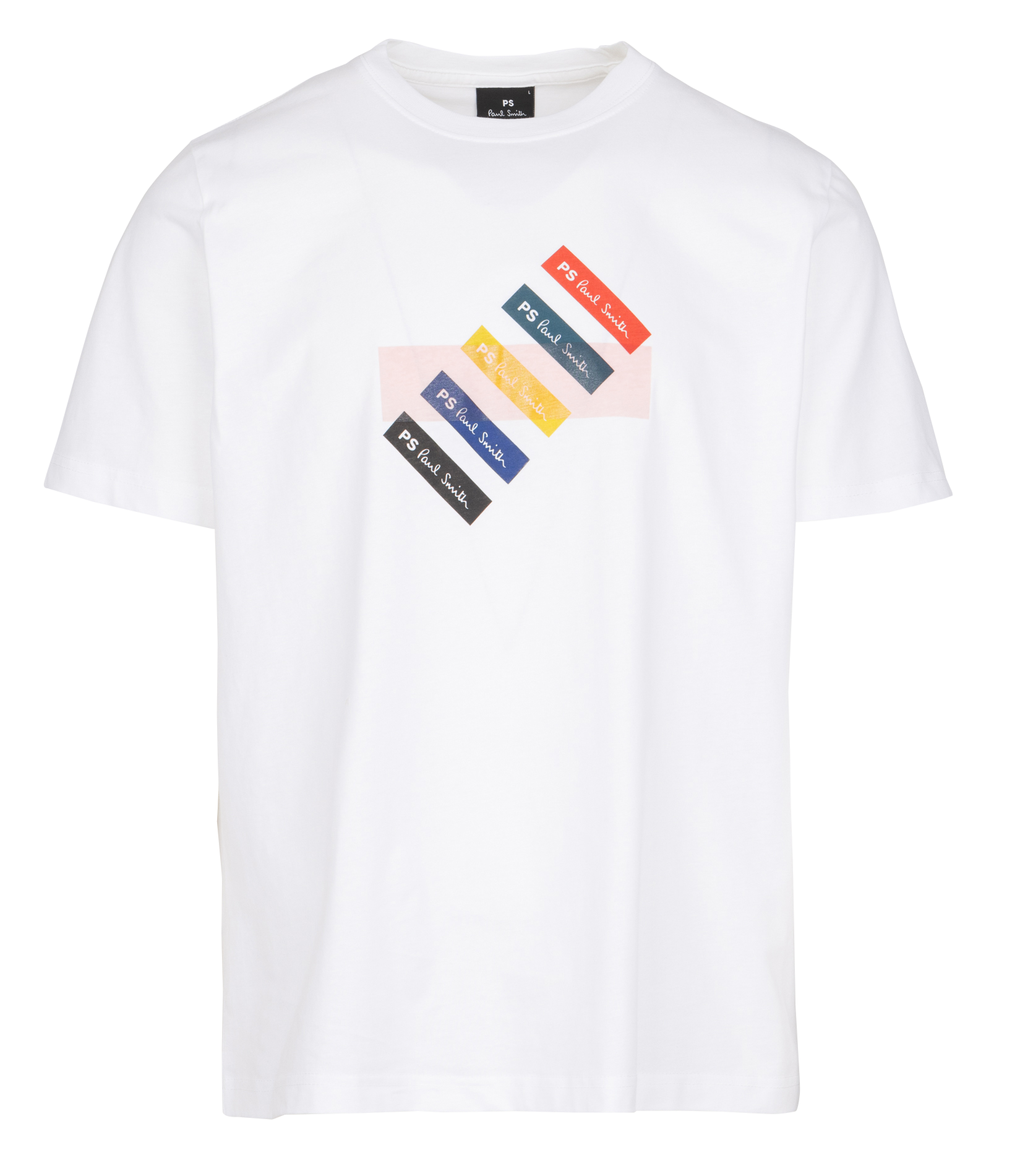 Oversized round neck T-shirt in organic cotton with screen printing PAUL SMITH