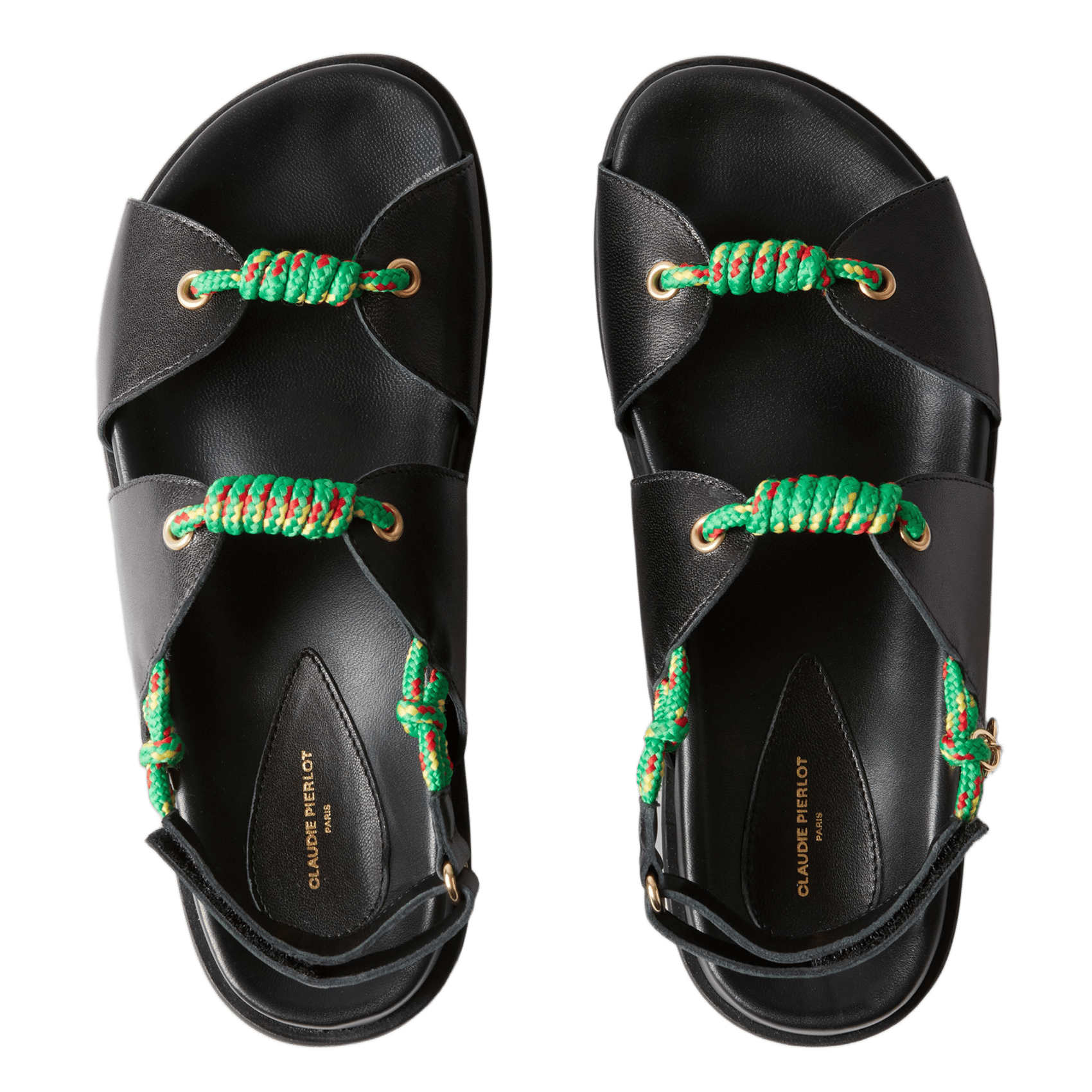 Leren sandalen CLAUDIE PIERLOT Zwart