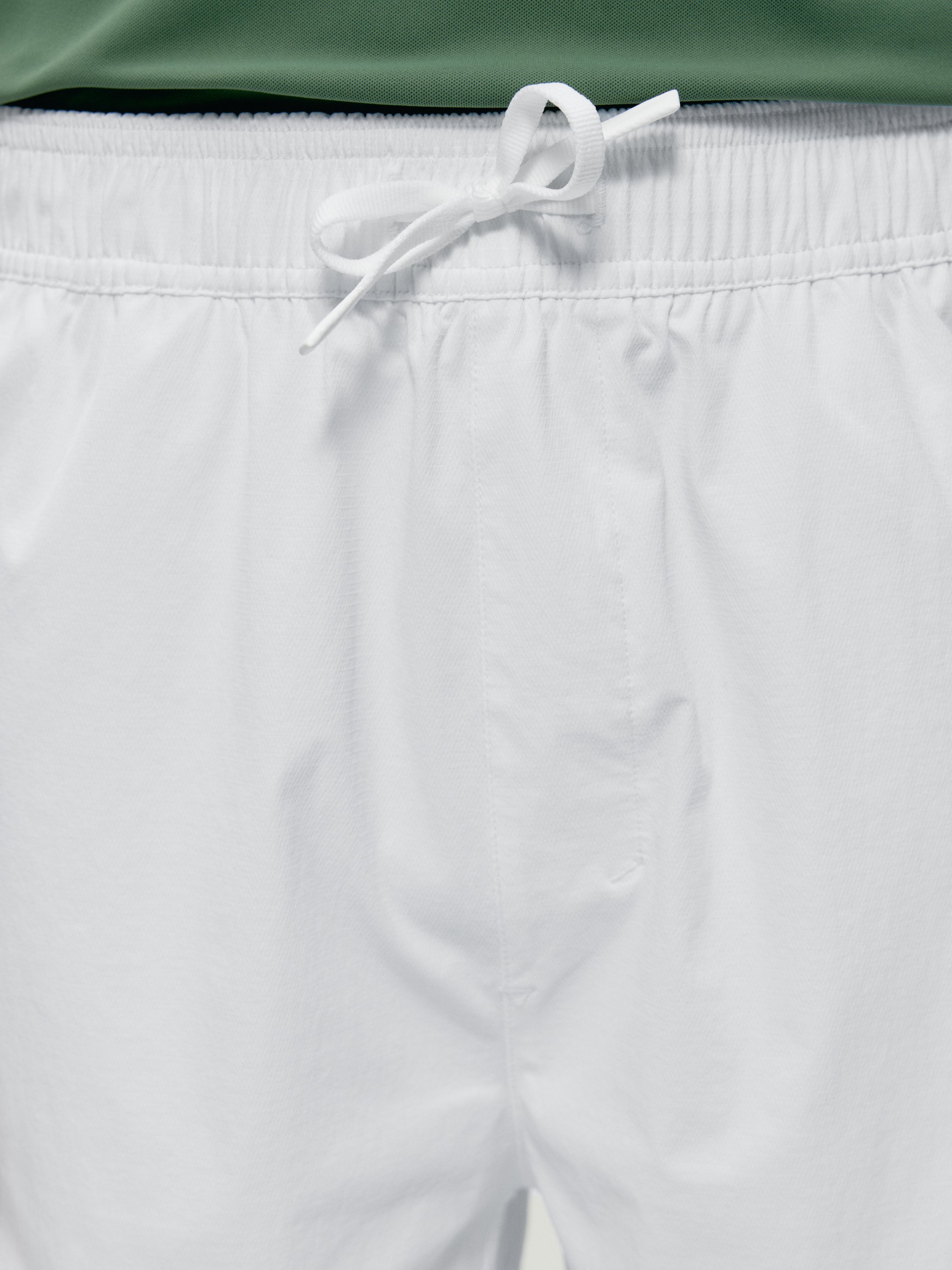 Short men's sports training running NATRON 2.0 White