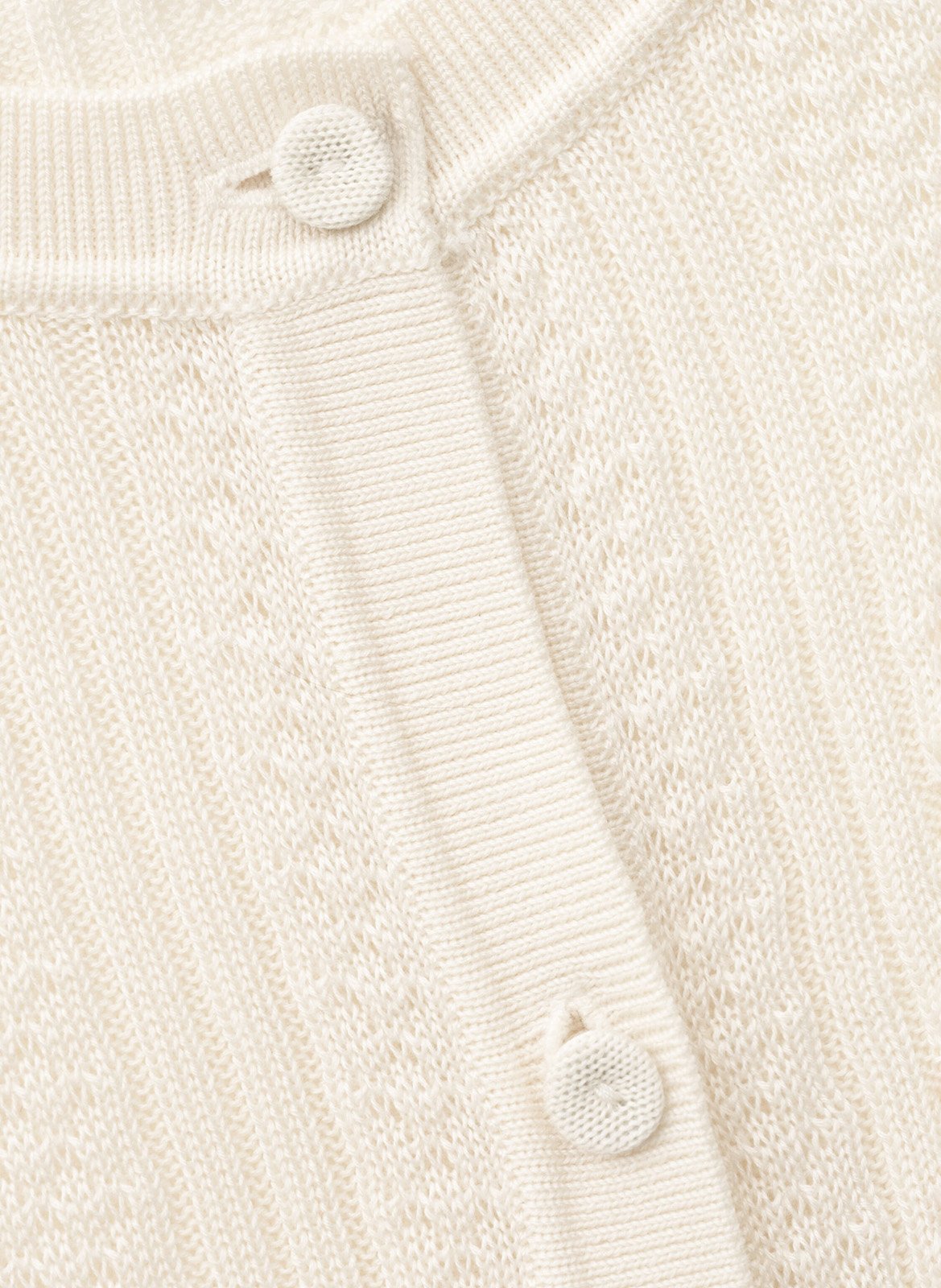 Rechte cardigan met ronde hals in gevlochten breisel BA&SH Beige