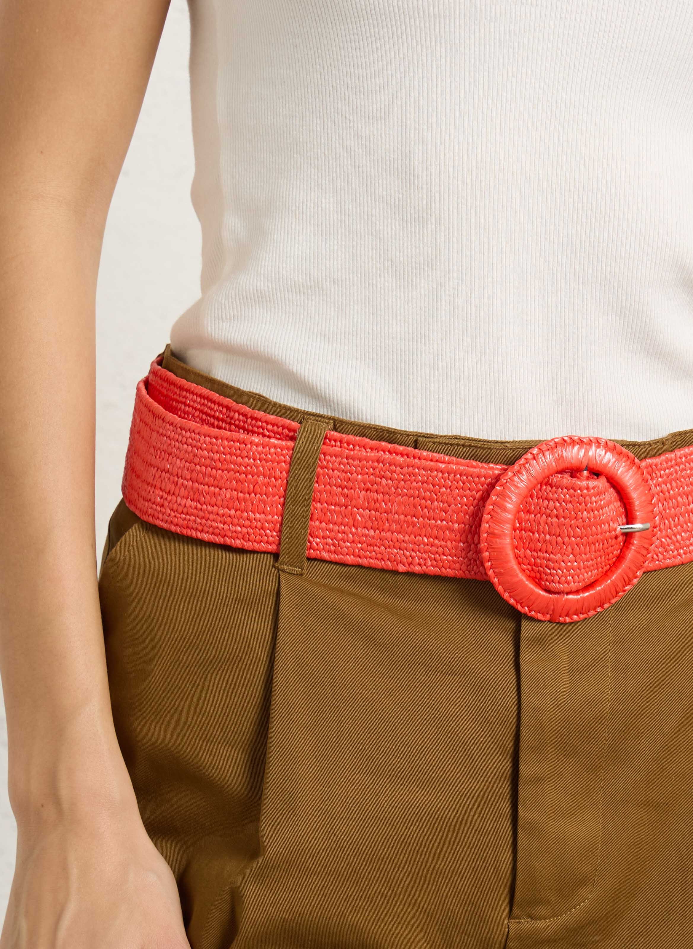 Braided belt BECKSONDERGAARD Red