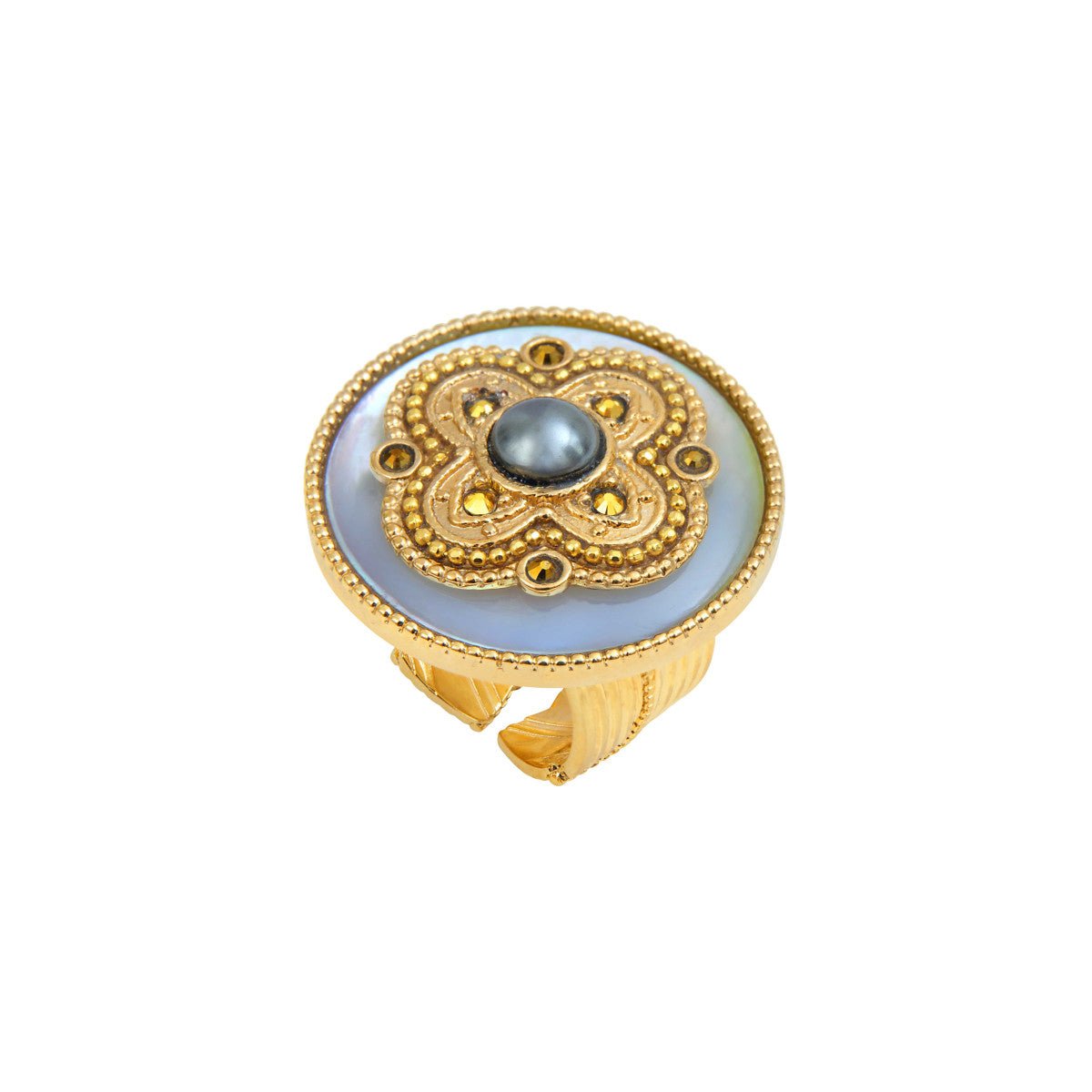 Bague large ajustable   ajustable SATELLITE PARIS Blanc