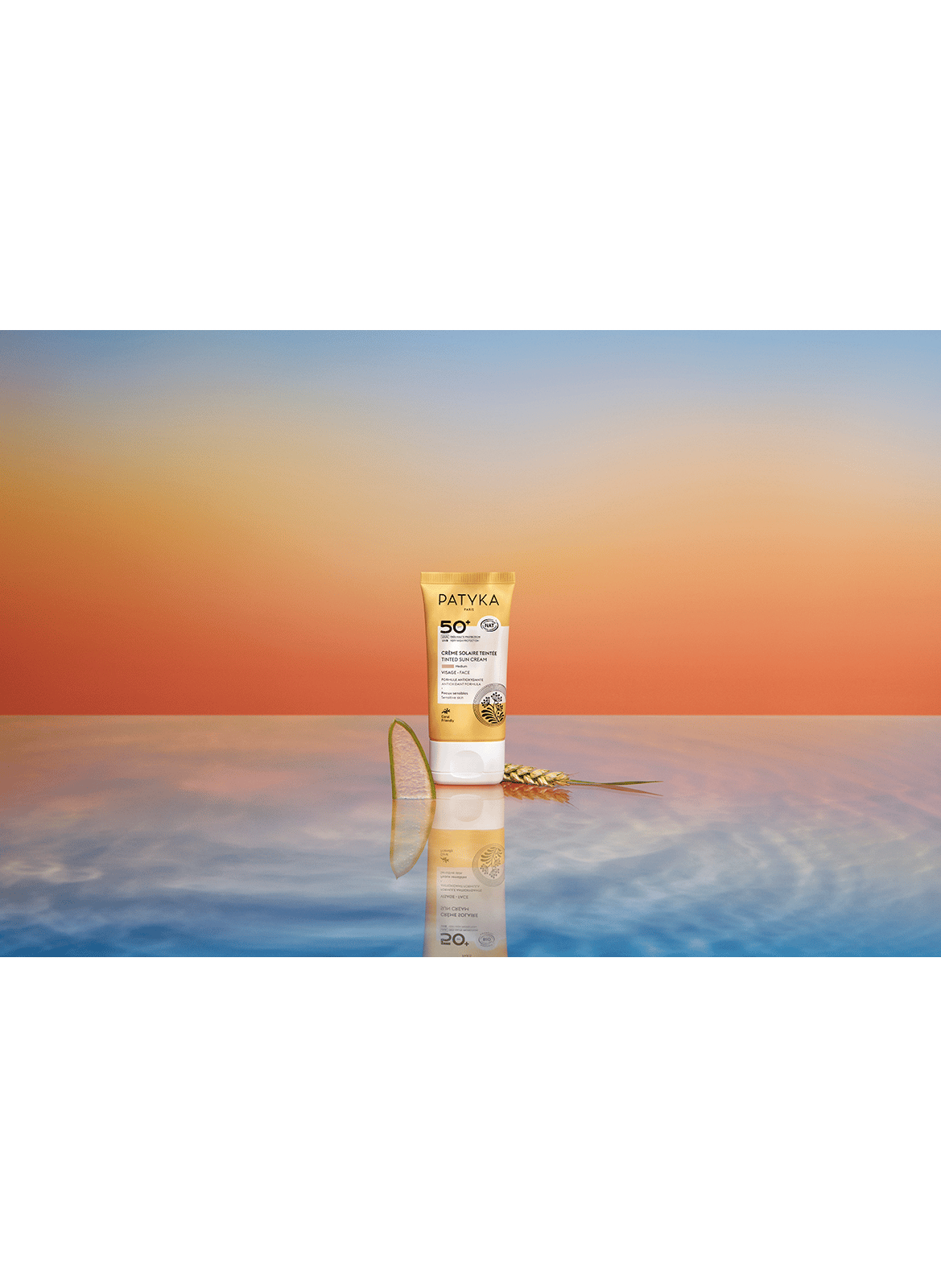 Crème Solaire Teintée SPF50+ Médium PATYKA Doré