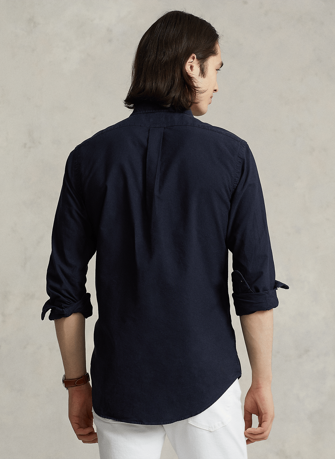 Chemise droite col classique en coton POLO RALPH LAUREN Bleu