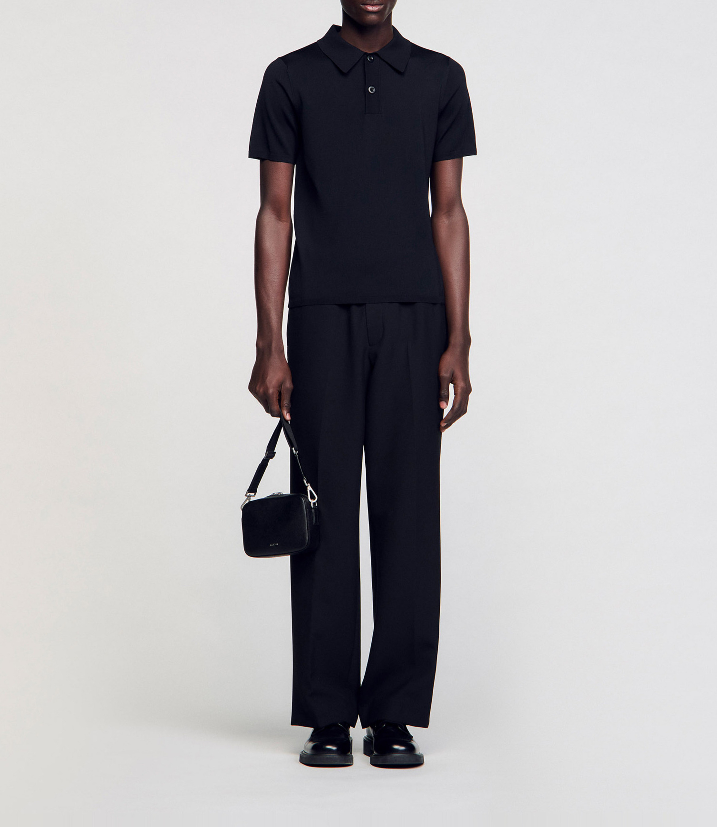 Polo regular fit  SANDRO Noir