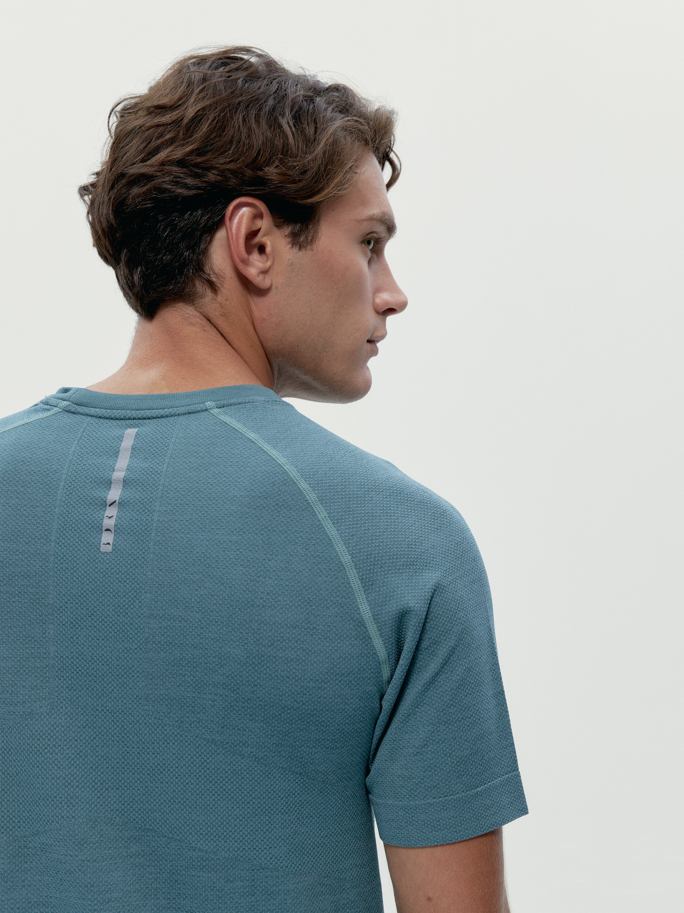 Short-sleeve performance sports t-shirt Blue