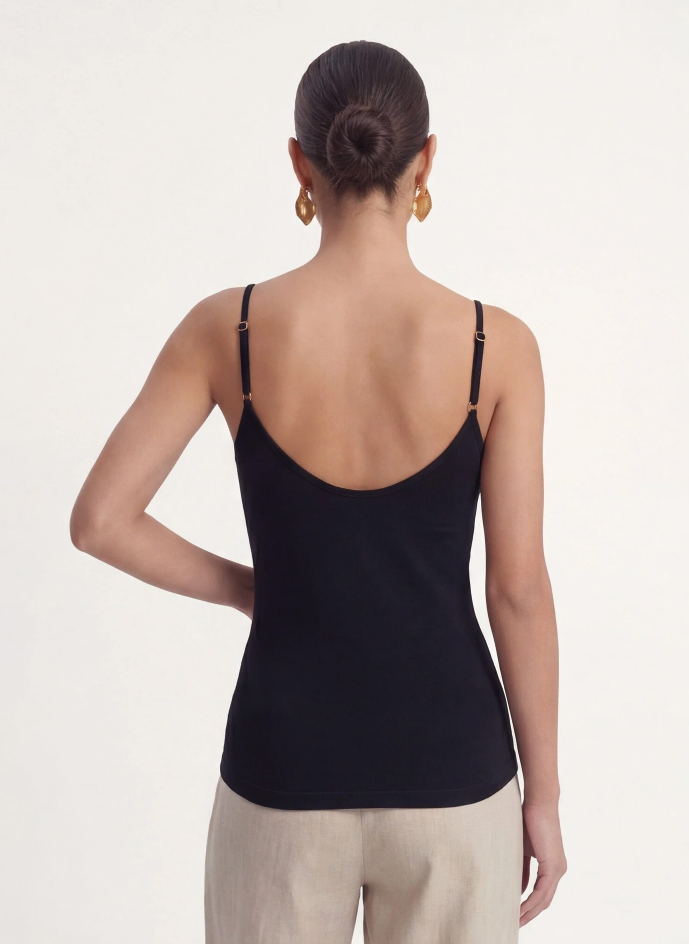 Eng anliegendes Tanktop aus Baumwollmischung KOOKAI Schwarz