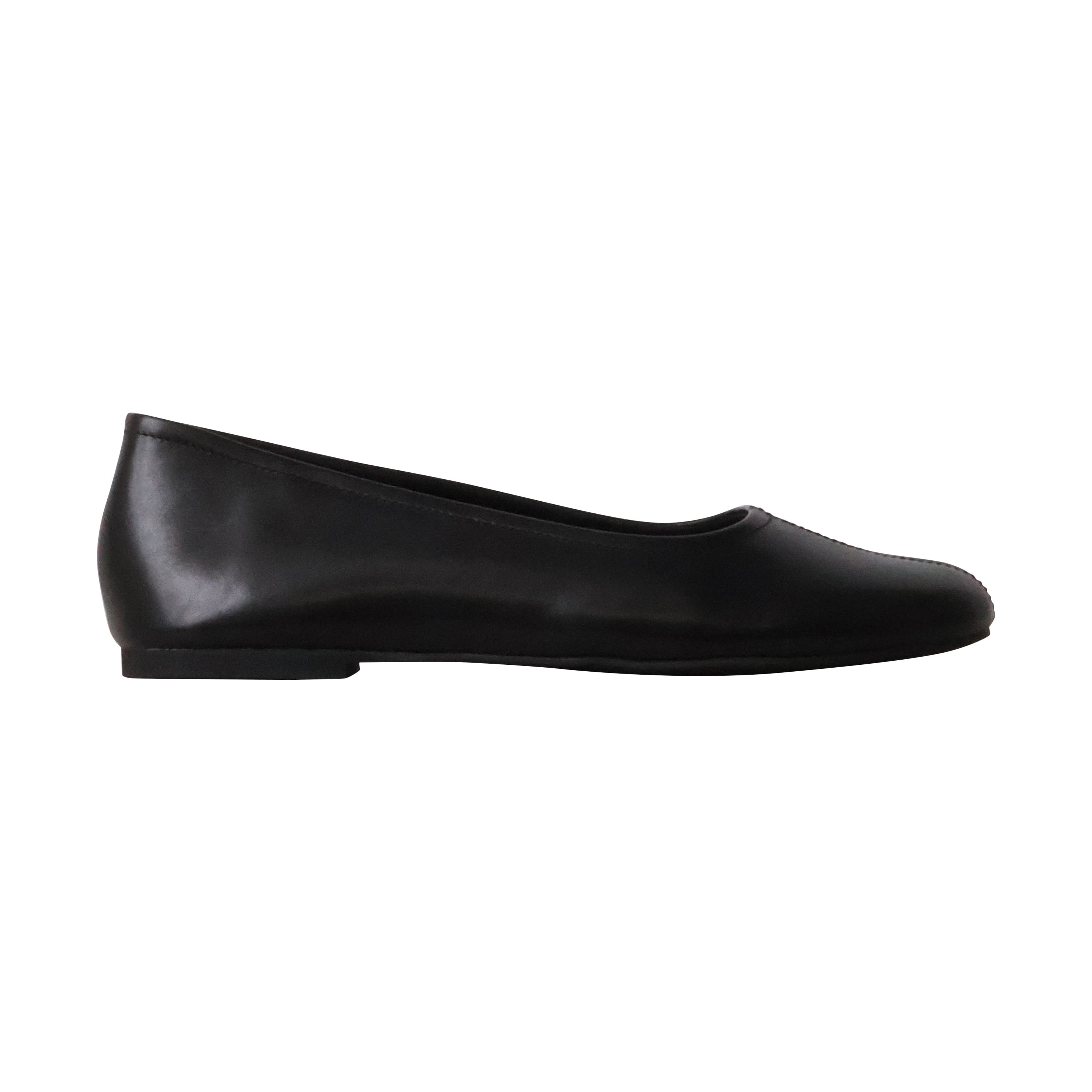 Lena leather ballerina flats EMILIE KARSTON Black