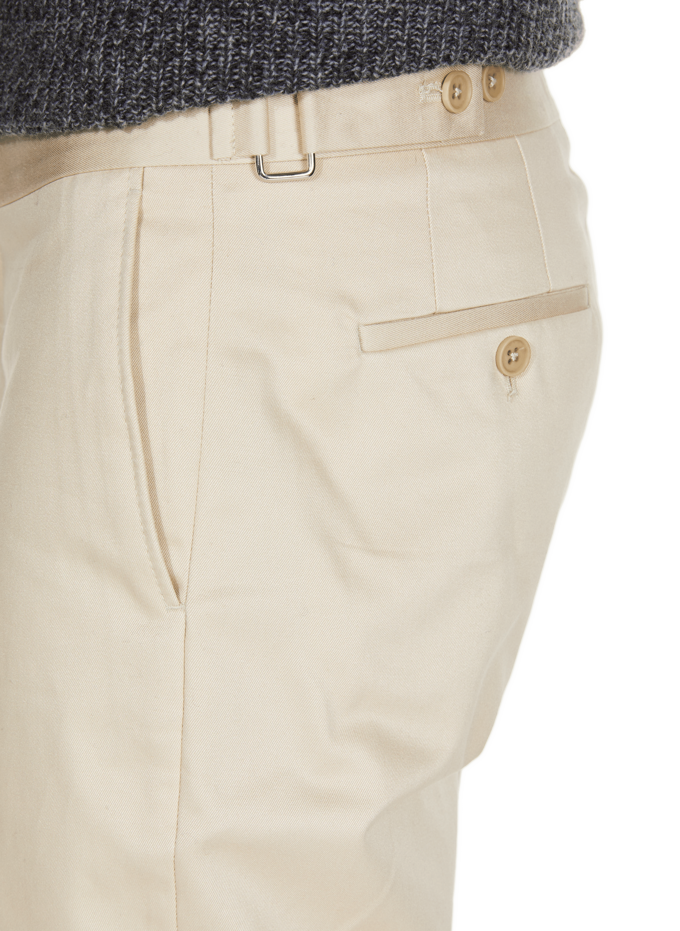 Slim-fit cotton cargo pants SAISON 1865 Beige