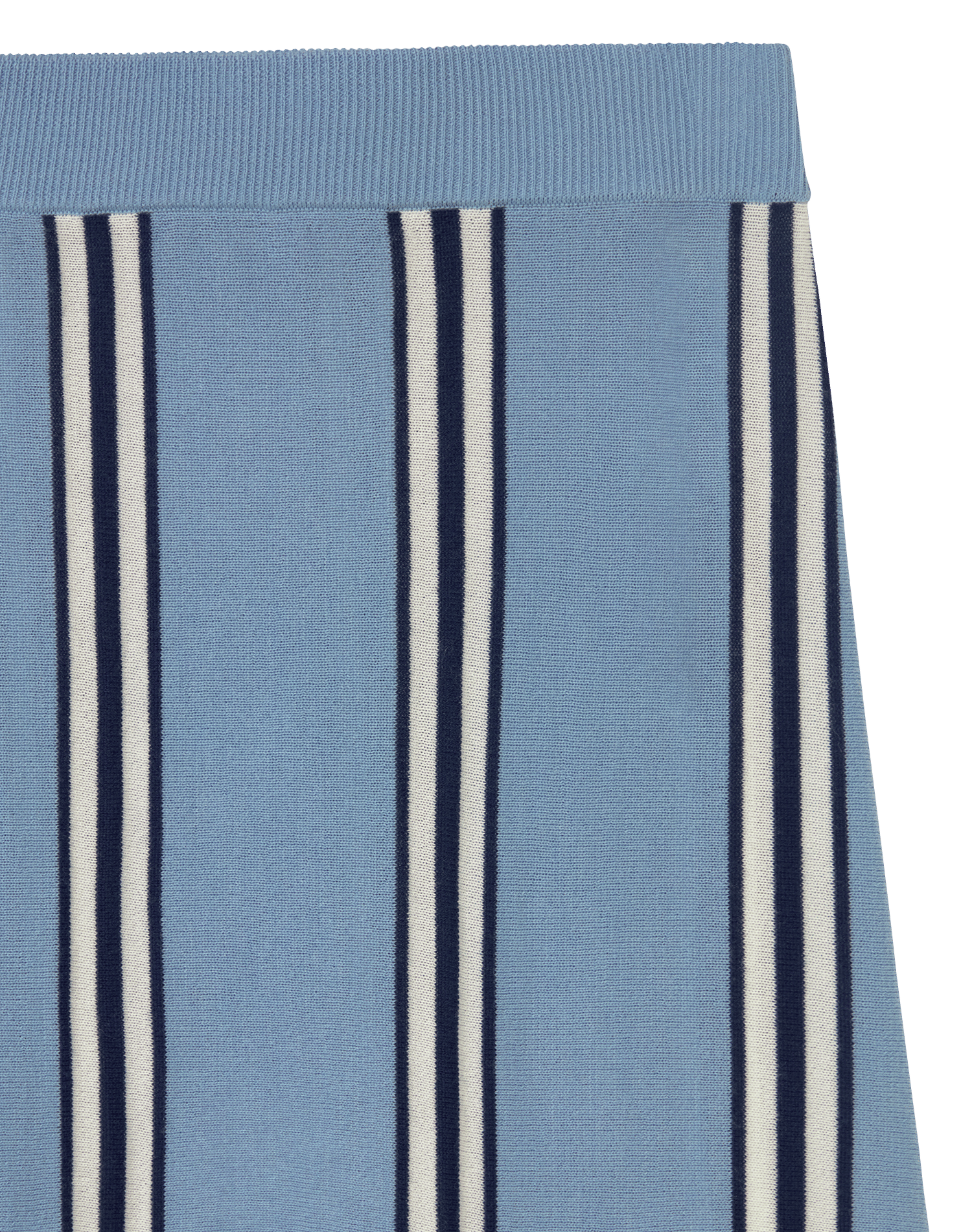 Jupe droite longue en laine THE TINY BIG SISTER Bleu