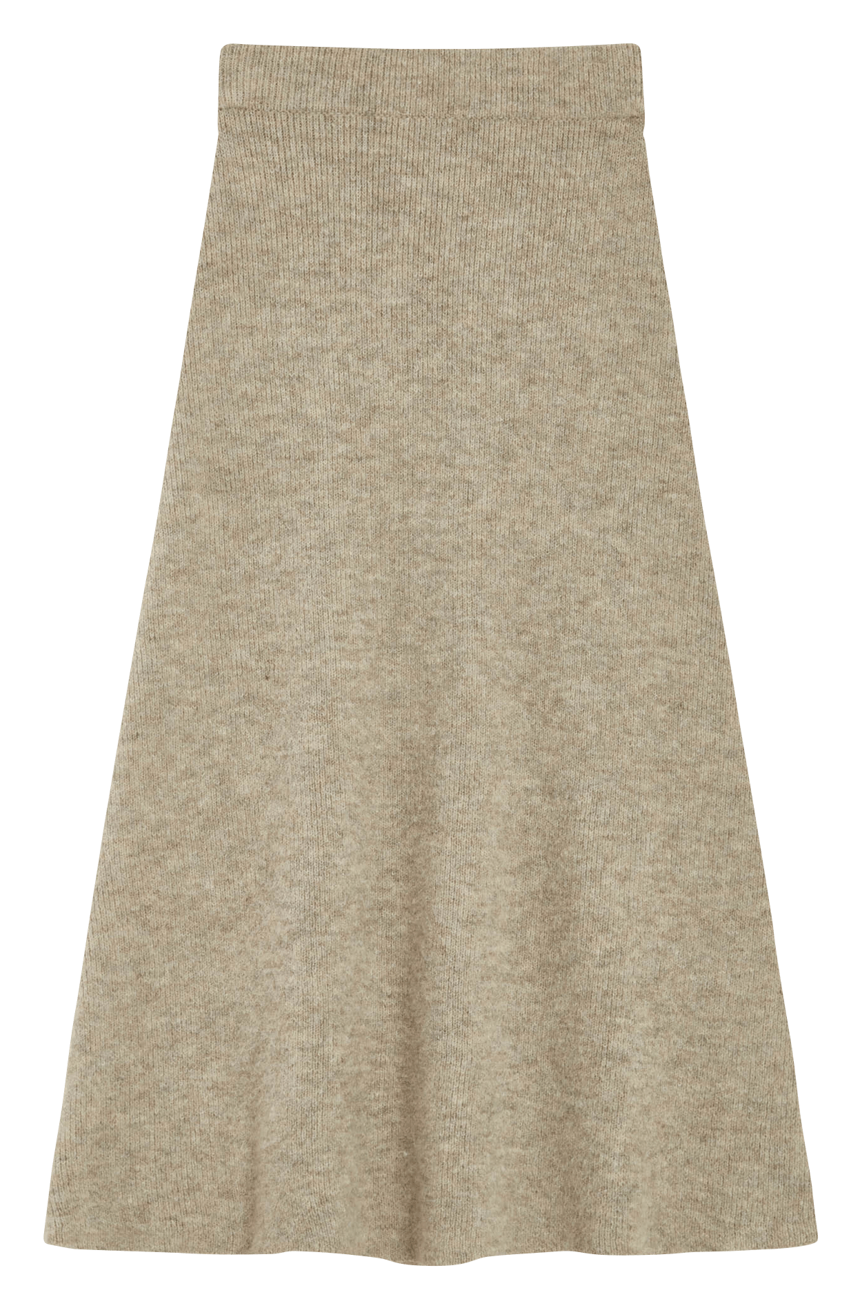 Flared knit maxi skirt GRACE ET MILA Beige