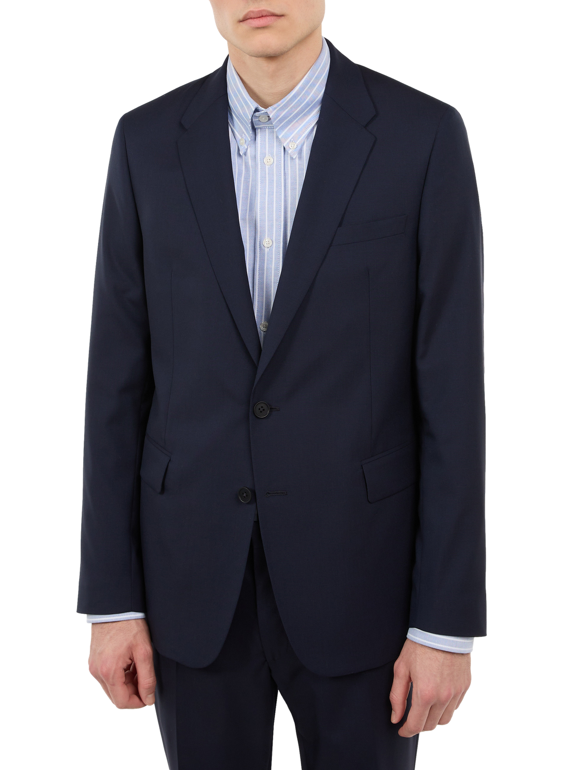Wool caph blazer jacket SAISON 1865 Blue