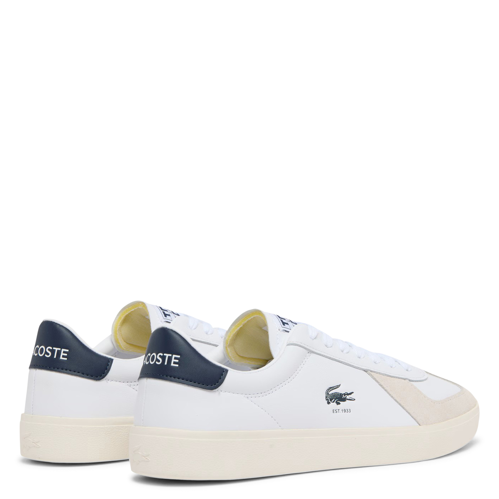 Baskets basses en cuir LACOSTE Multicolore