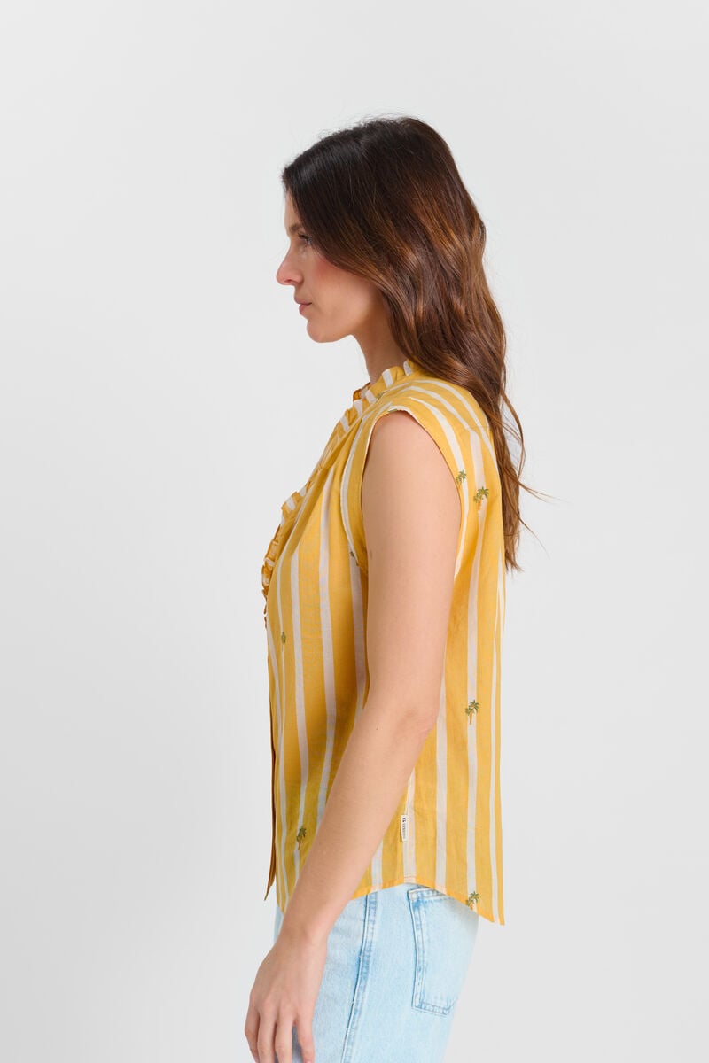 Buttoned shirt LE TEMPS DES CERISES Yellow