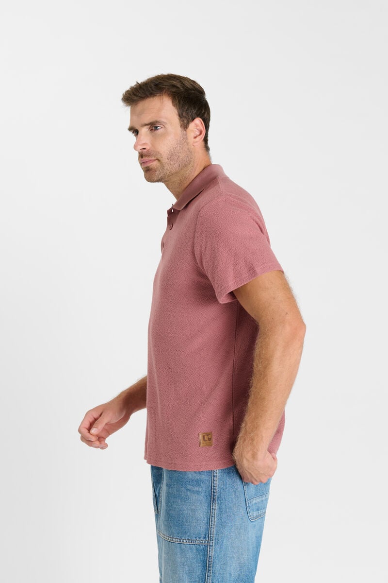 Button-Down Shirt Collar Polo LE TEMPS DES CERISES Pink
