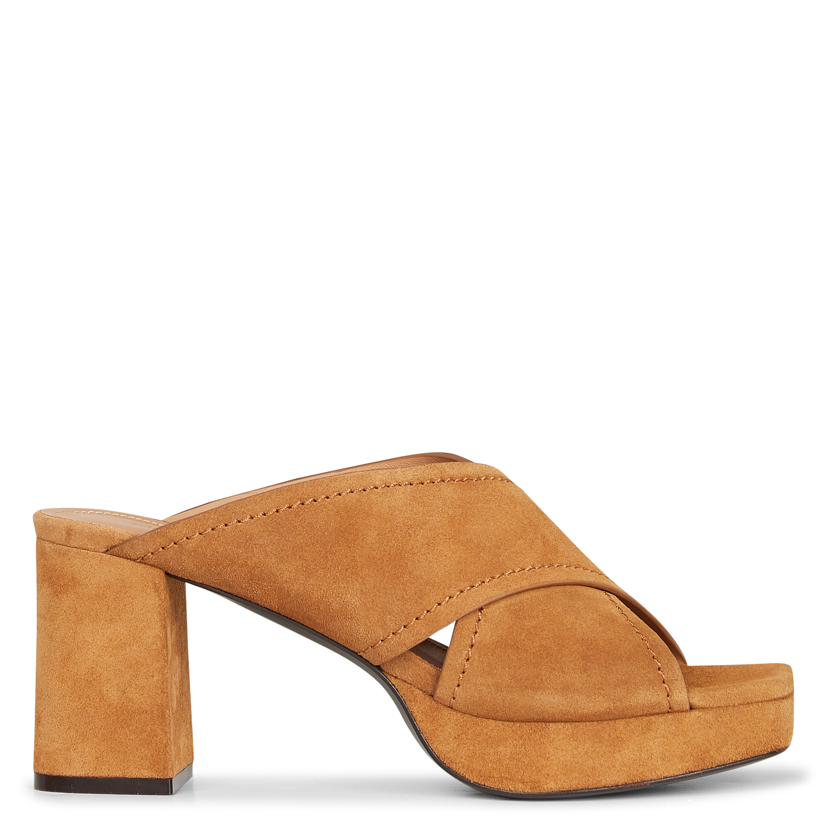 Slippers Van Veloursleer Met Hakje Biscuit Free Lance - Dames | Place des  Tendances