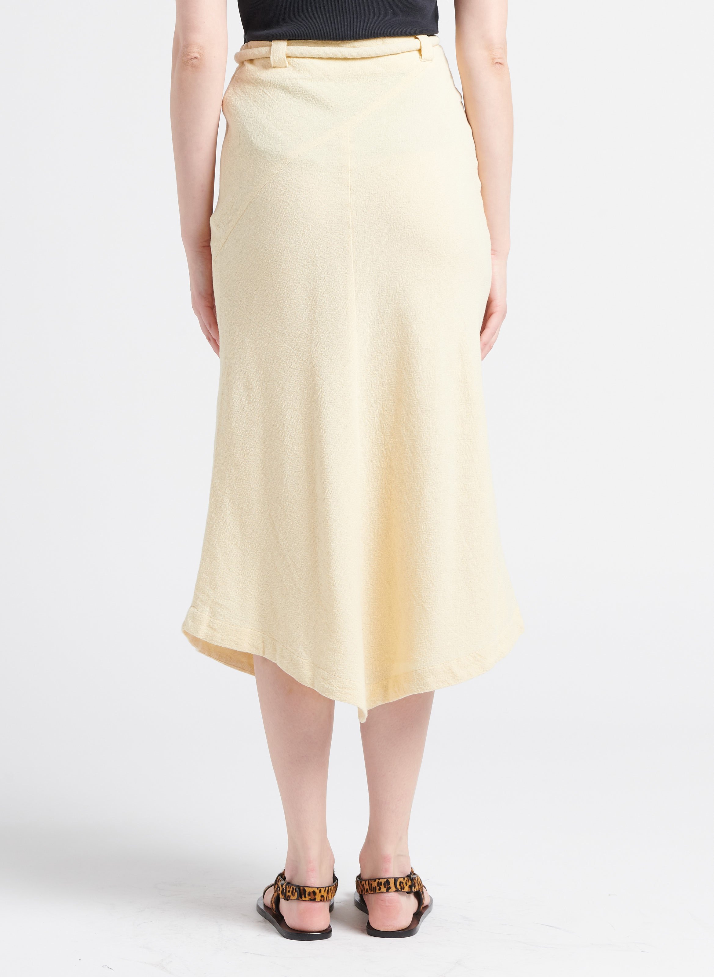 Cotton midi skirt LAURENCE BRAS White