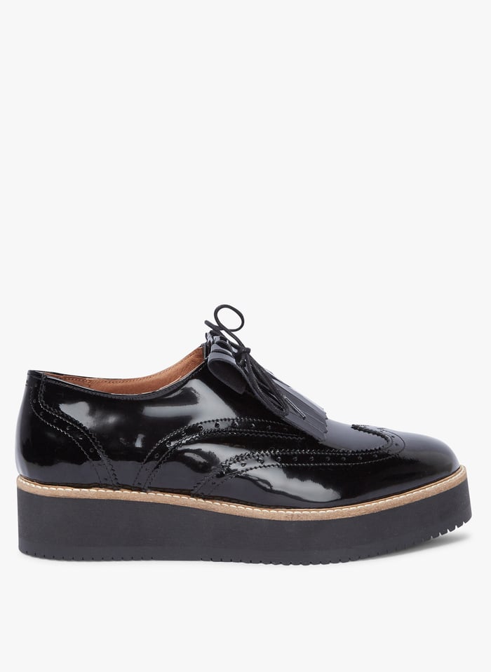 Black Leather Derby shoes
