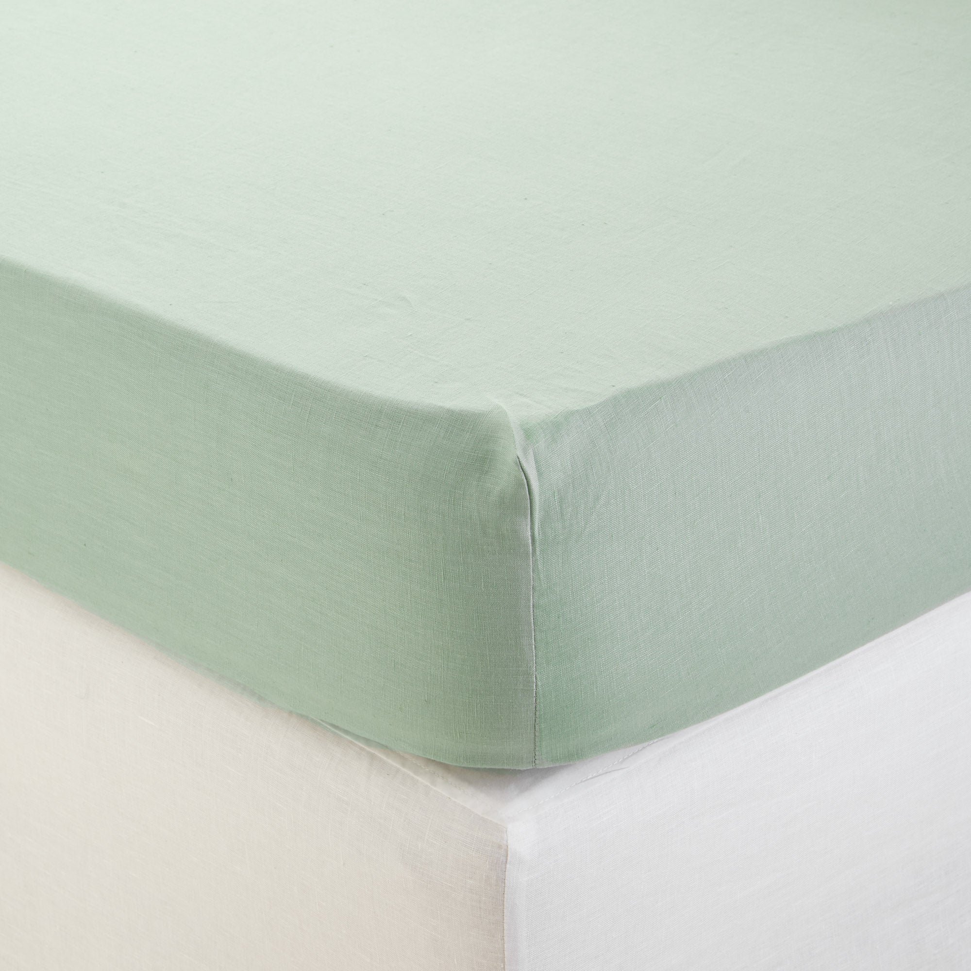 LOU - Cotton fitted sheet MADURA Green