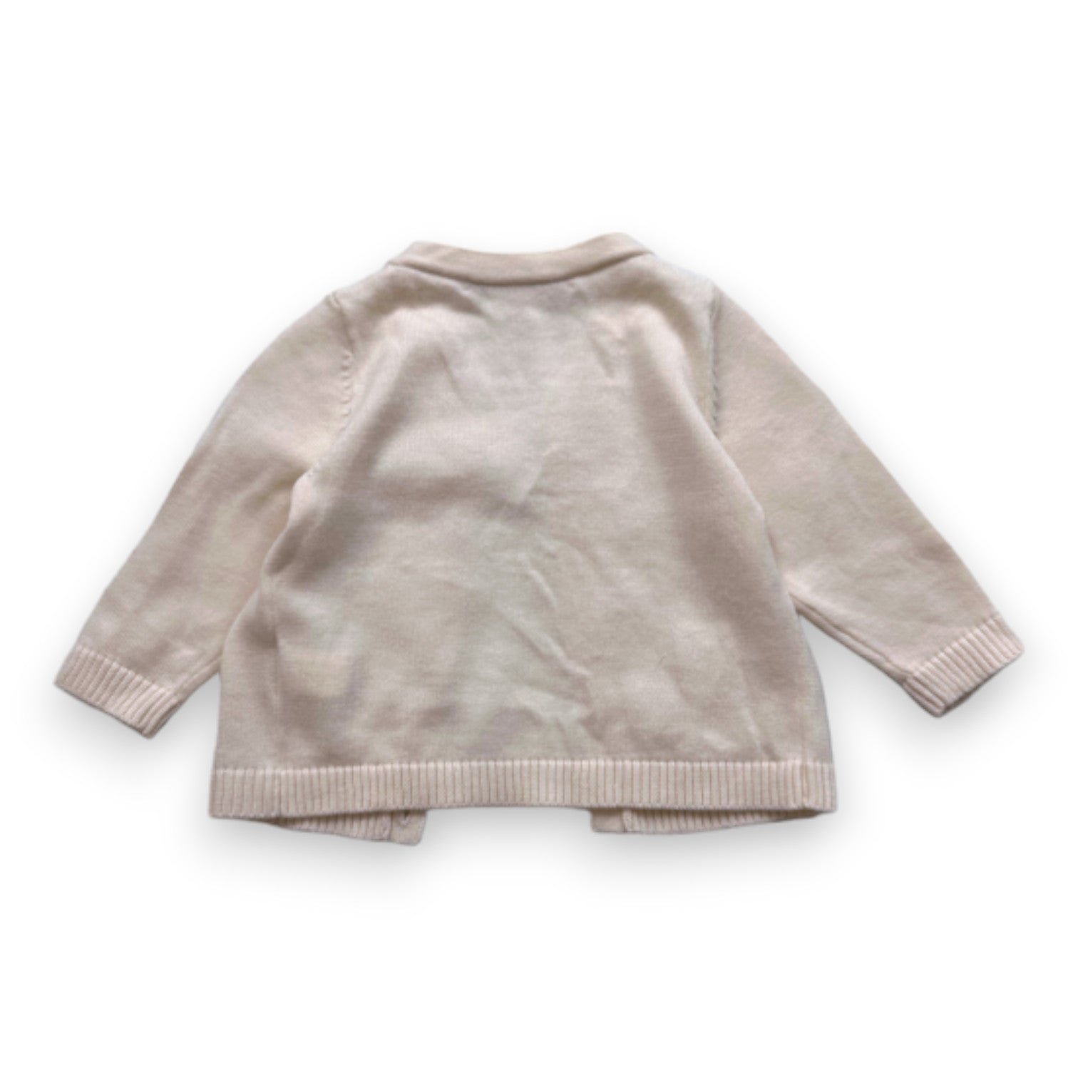 Beige Baby Cardigan - 6 months BONPOINT - Seconde Main Beige
