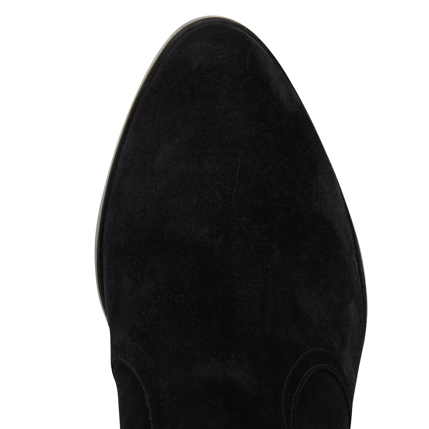 Bottines en cuir velours BA&SH Noir