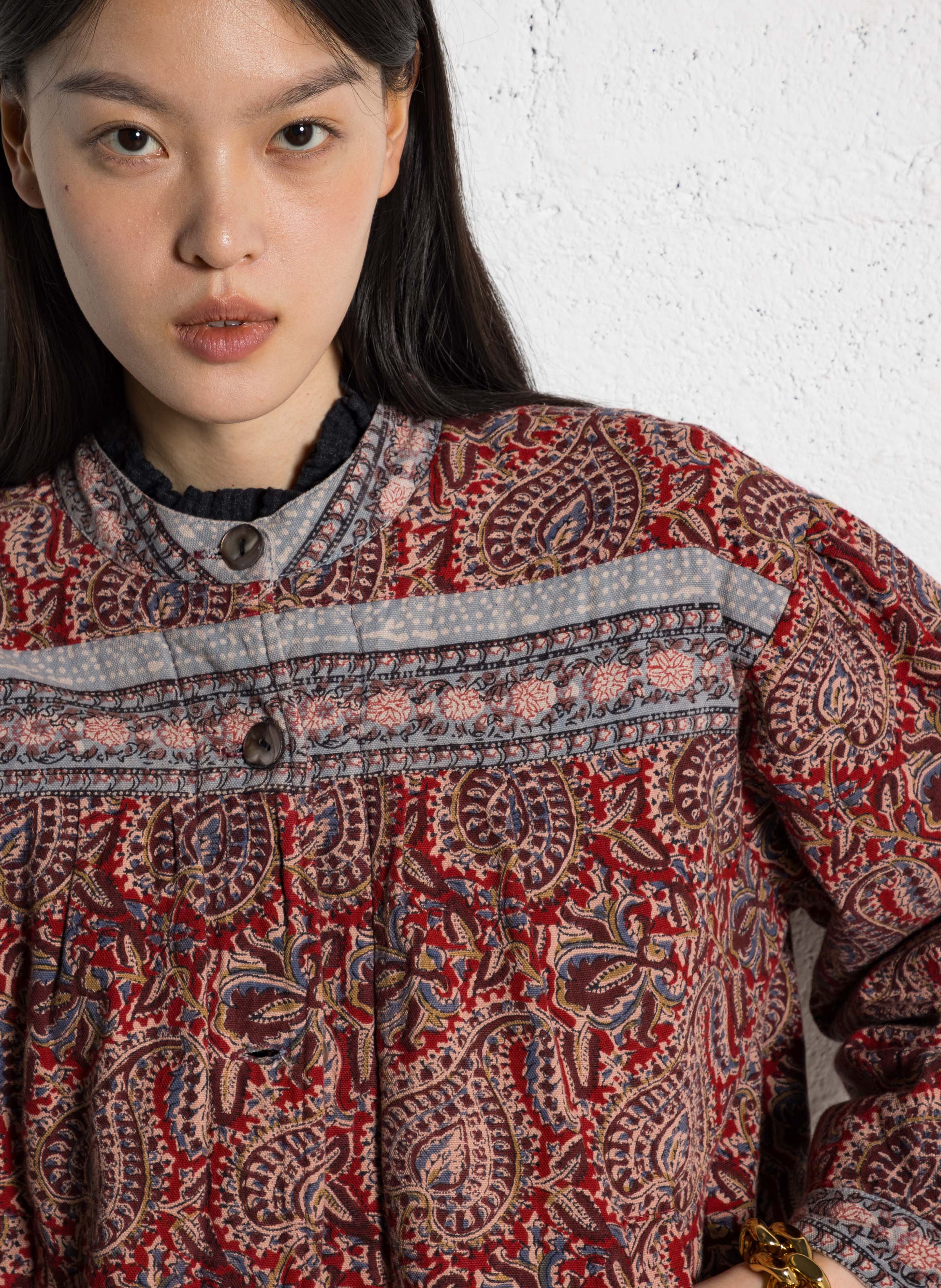 Veste oversize en coton MAISON HOTEL Rouge