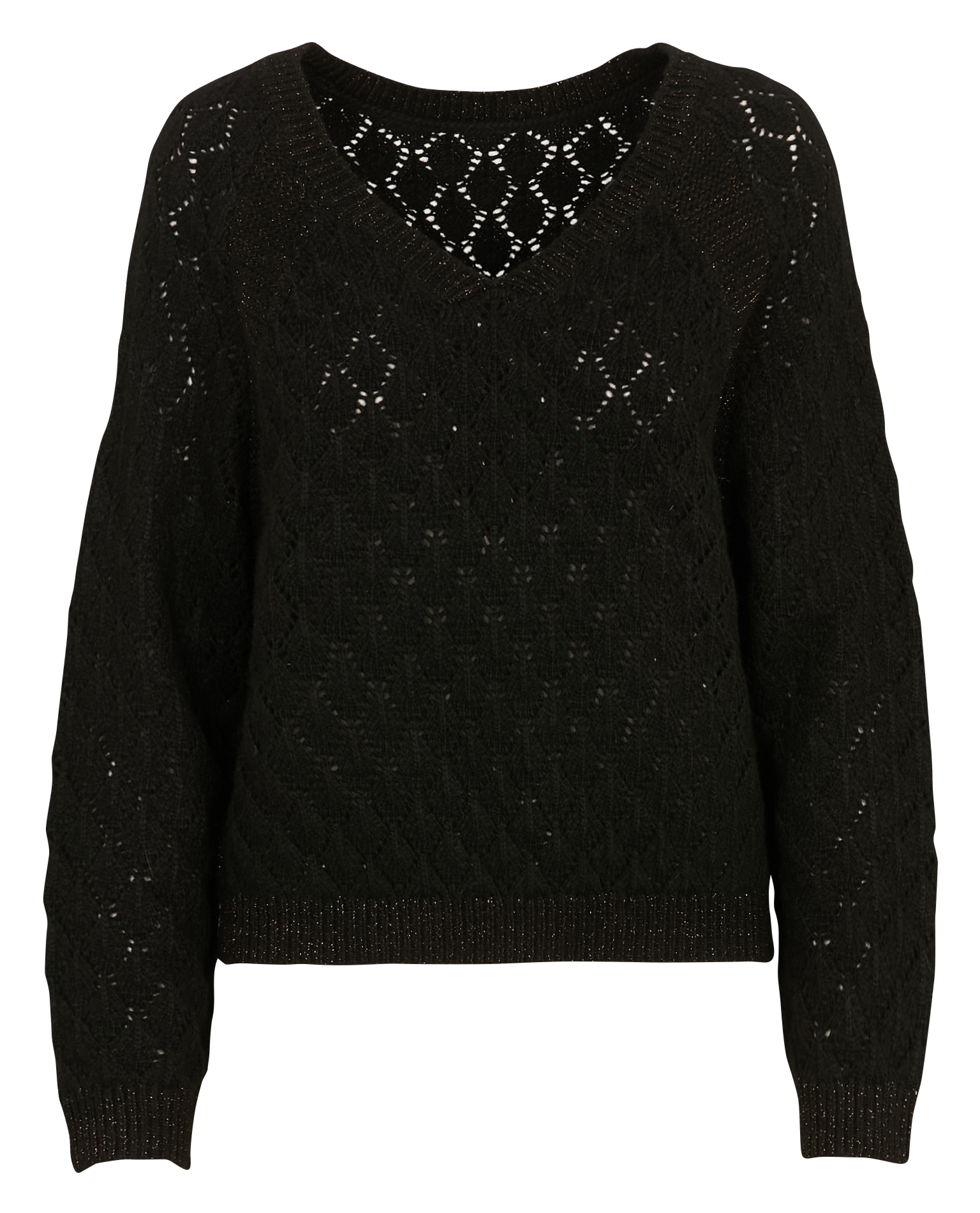 Pull col V  ONE STEP Noir