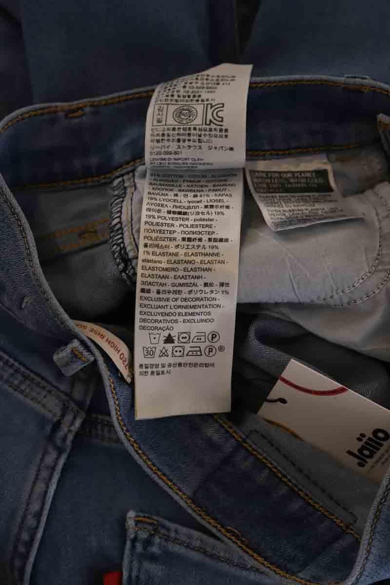 Cotton skinny jeans LEVI'S - Seconde main Blue