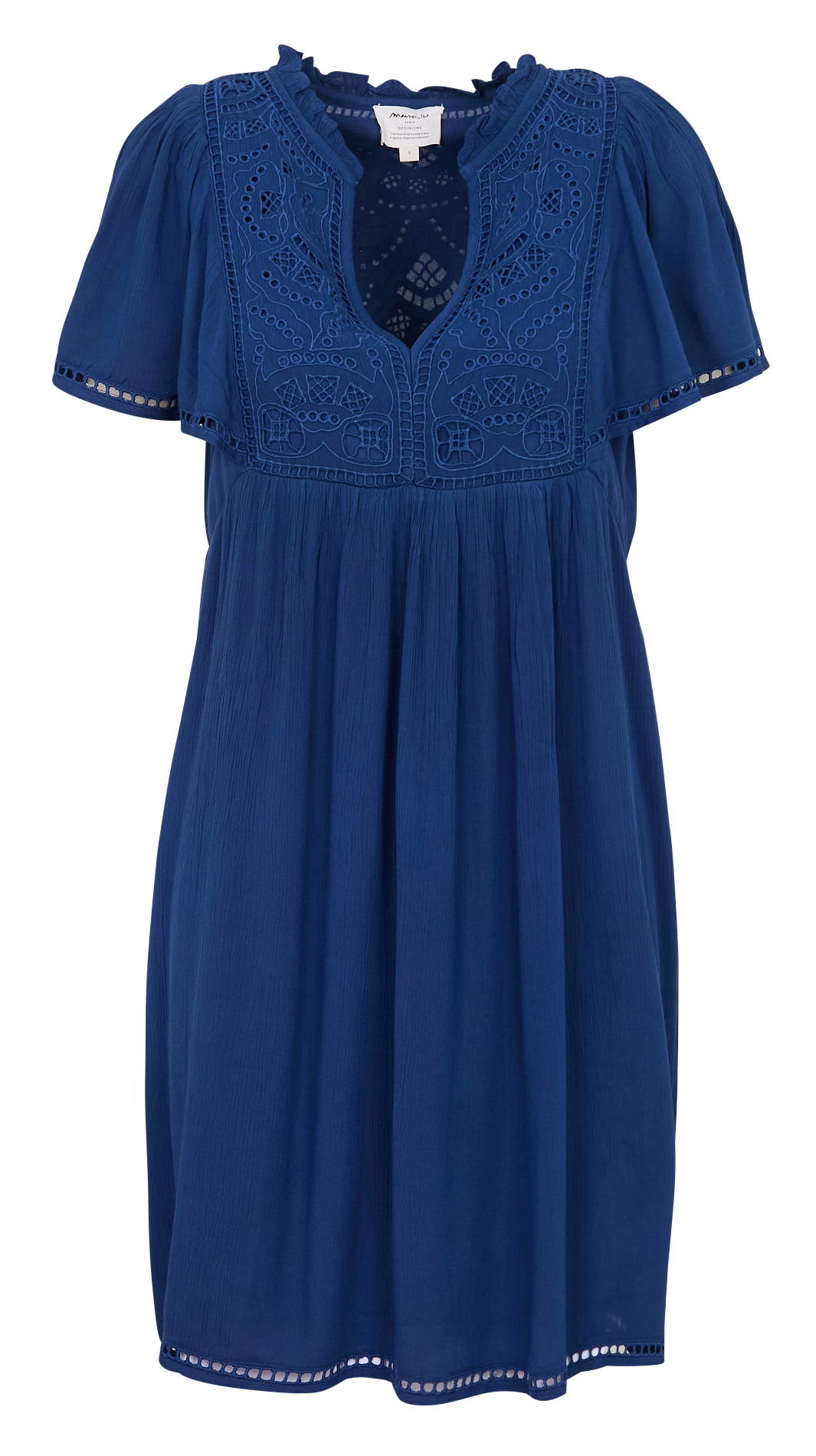 Vestido corto con cuello de pico MAISON 123