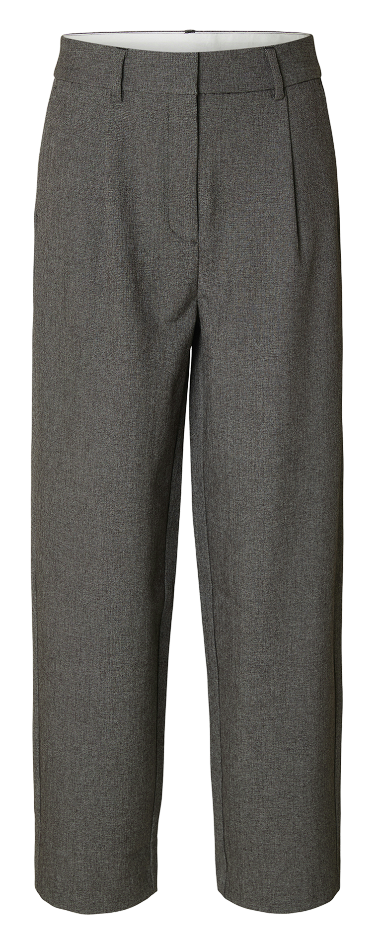 Pantalon tailleur droit taille haute  SELECTED Noir