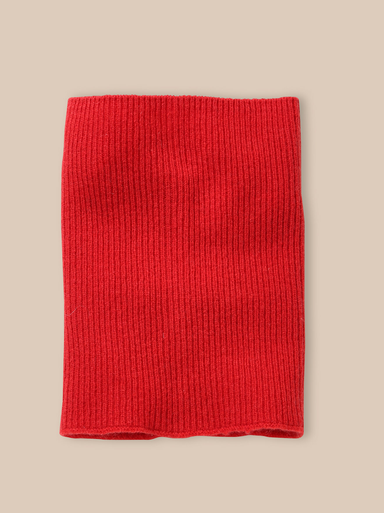 Merino wool ribbed snood tube CYRILLUS