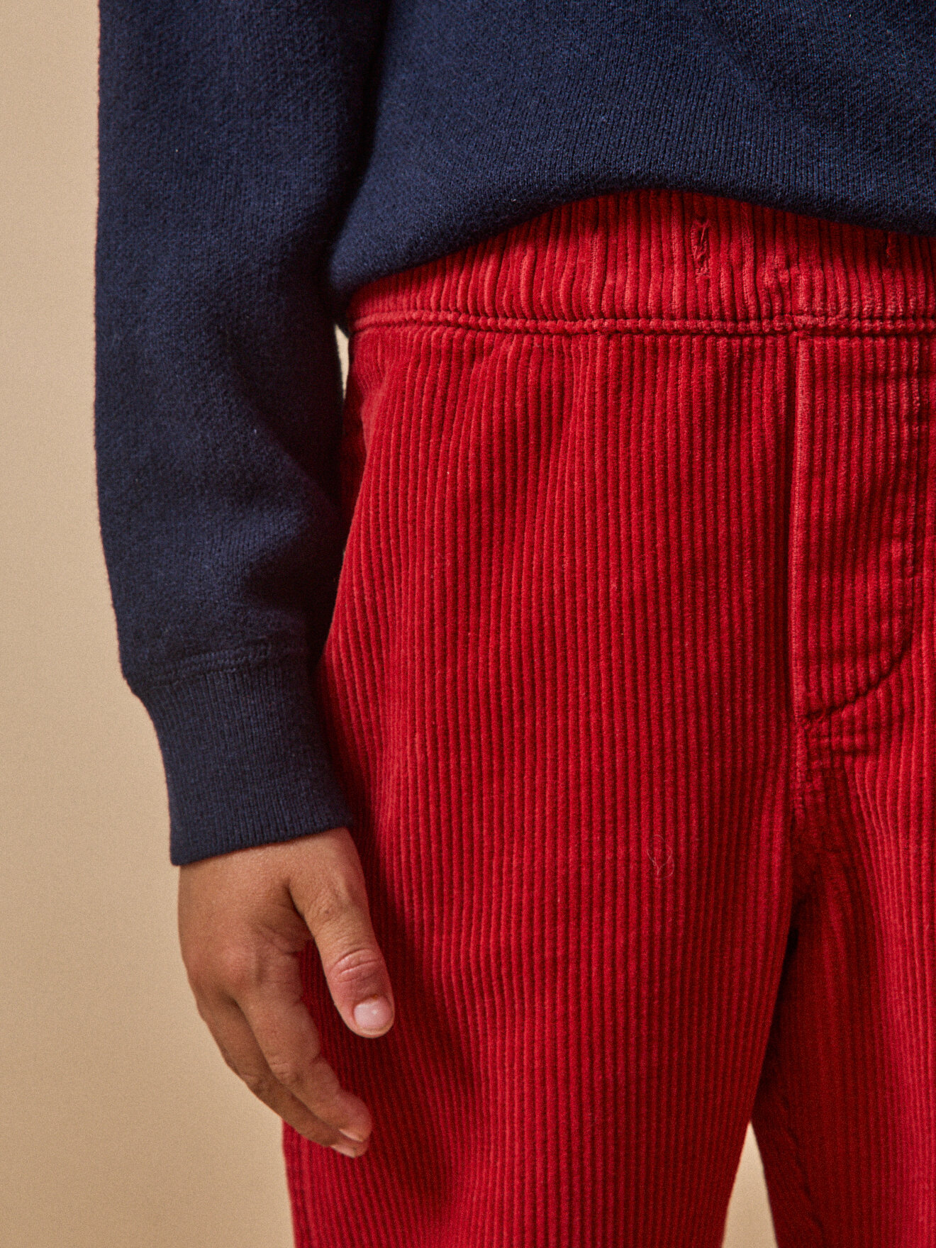 Relaxed corduroy pants CYRILLUS Red