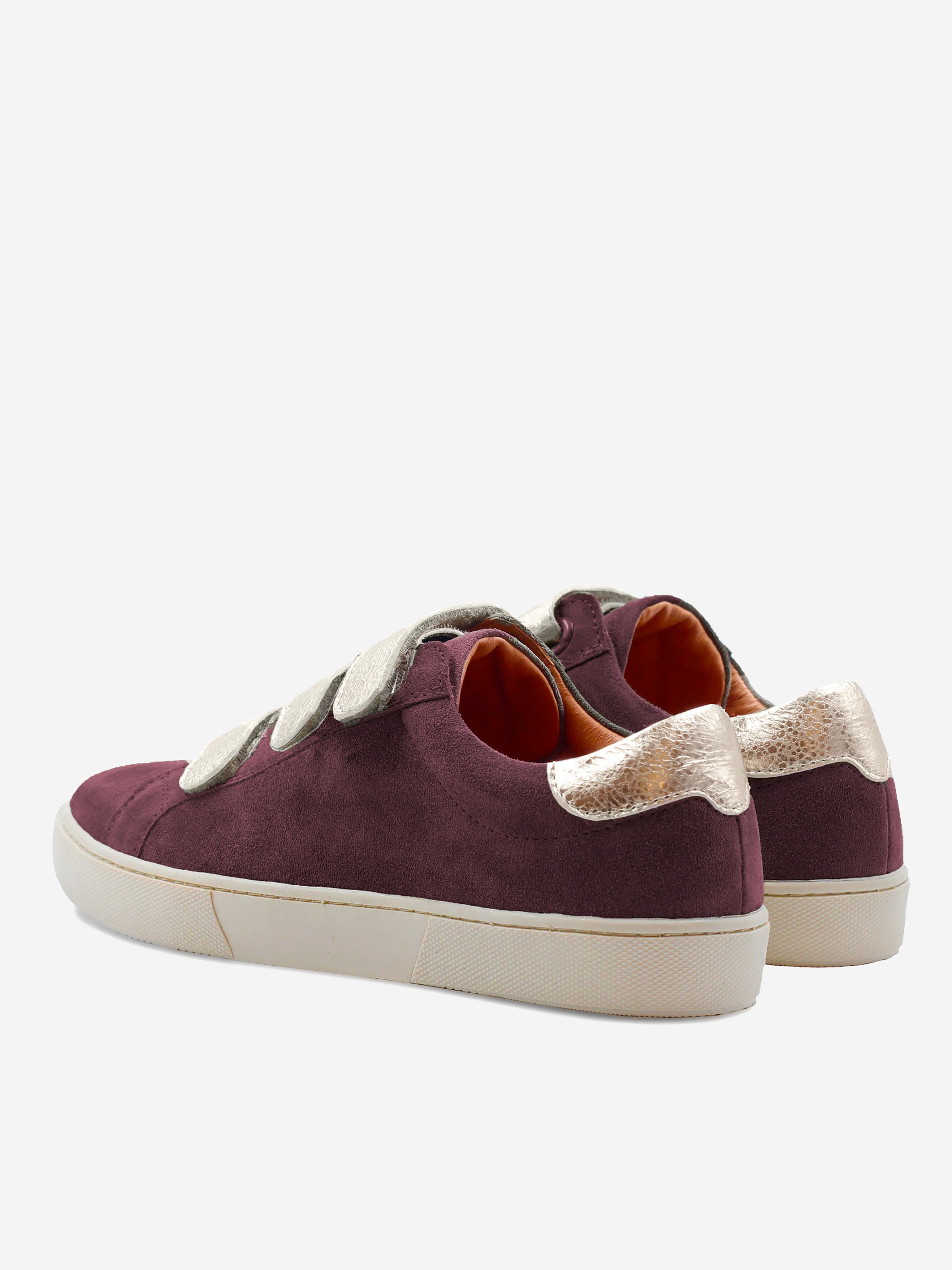 Suede trainers with Velcro fastening JULES & JENN Red