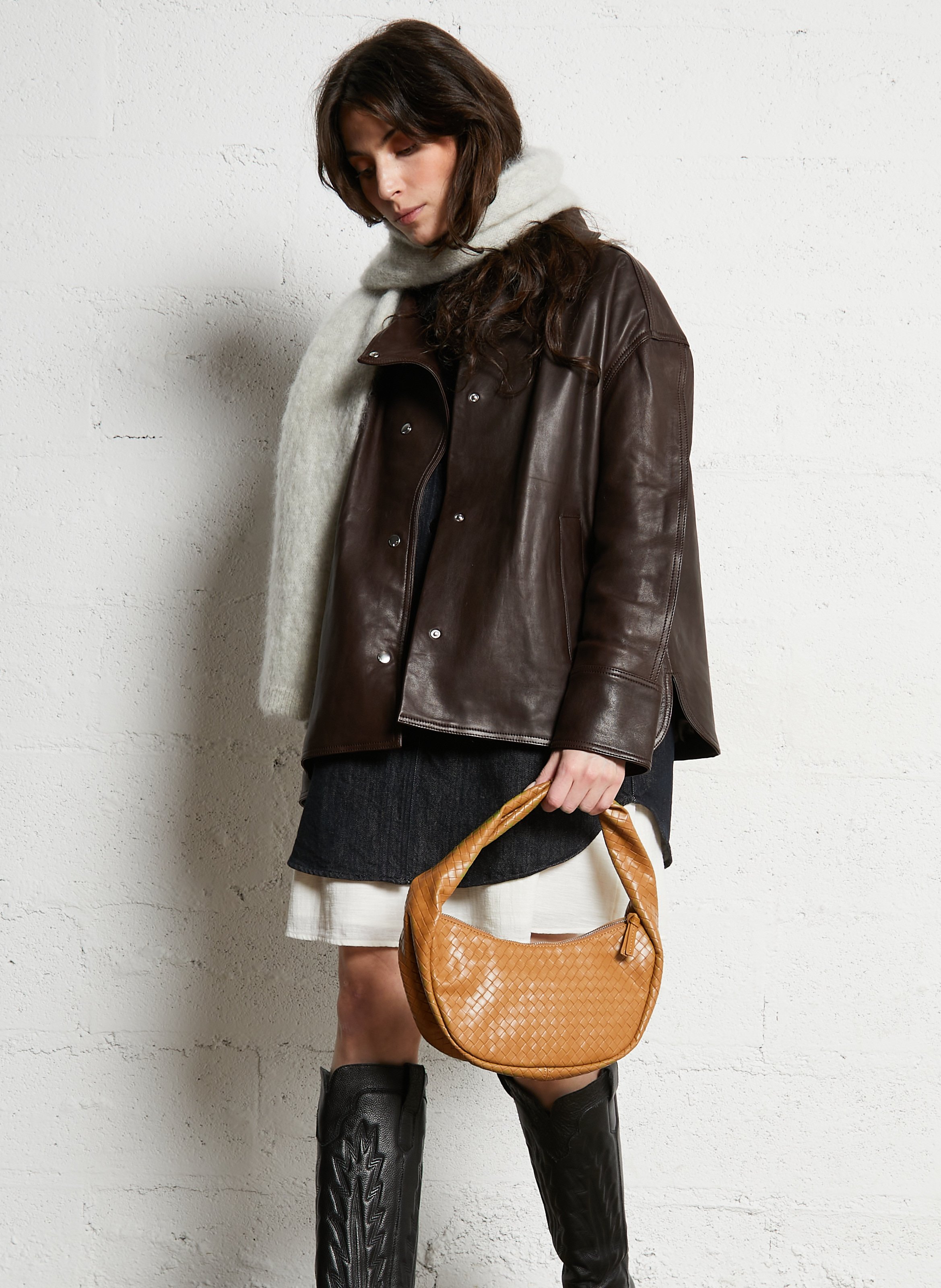 Gevlochten tas BECKSONDERGAARD Bruin