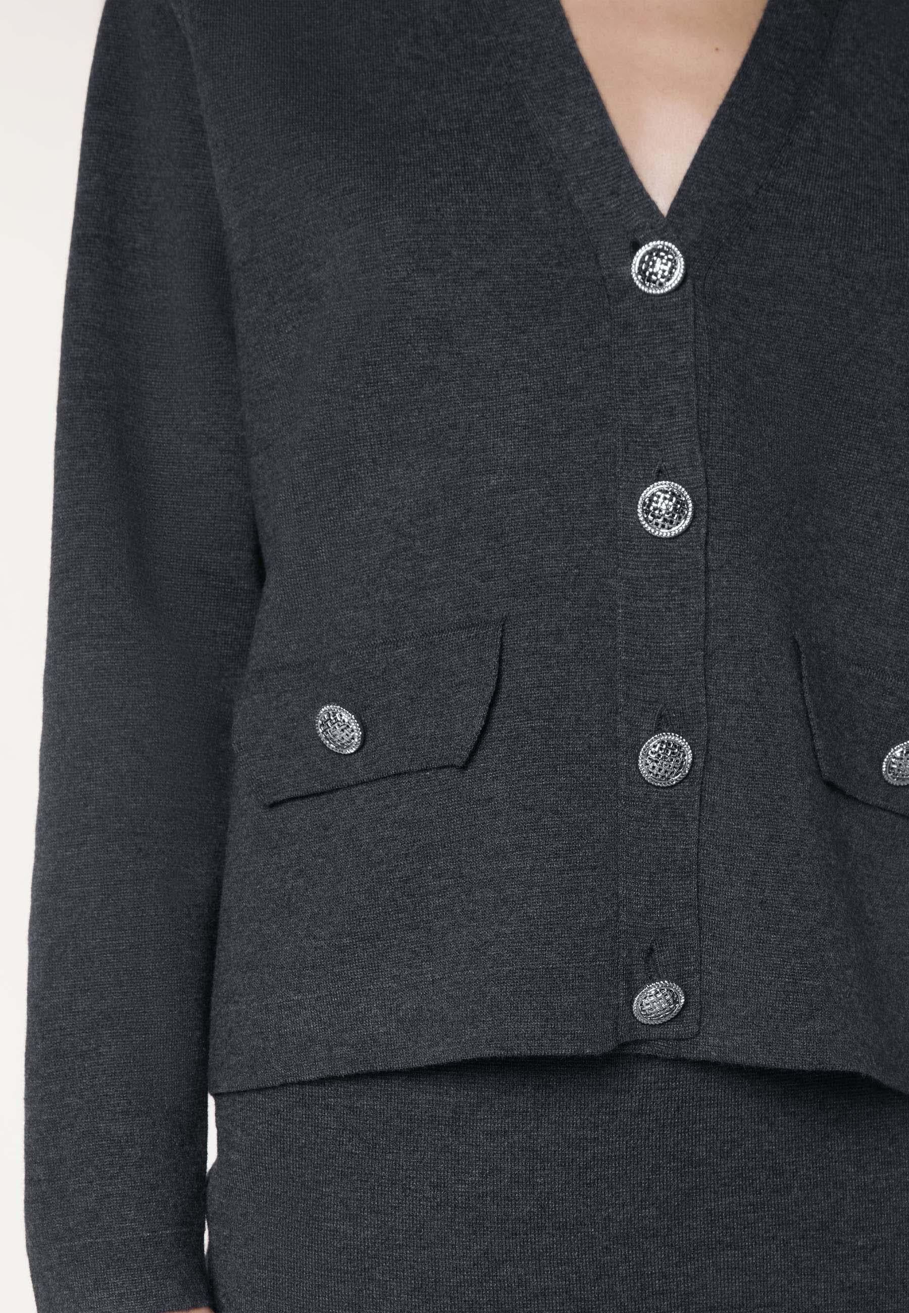 Short knit milano jacket RODIER Grey