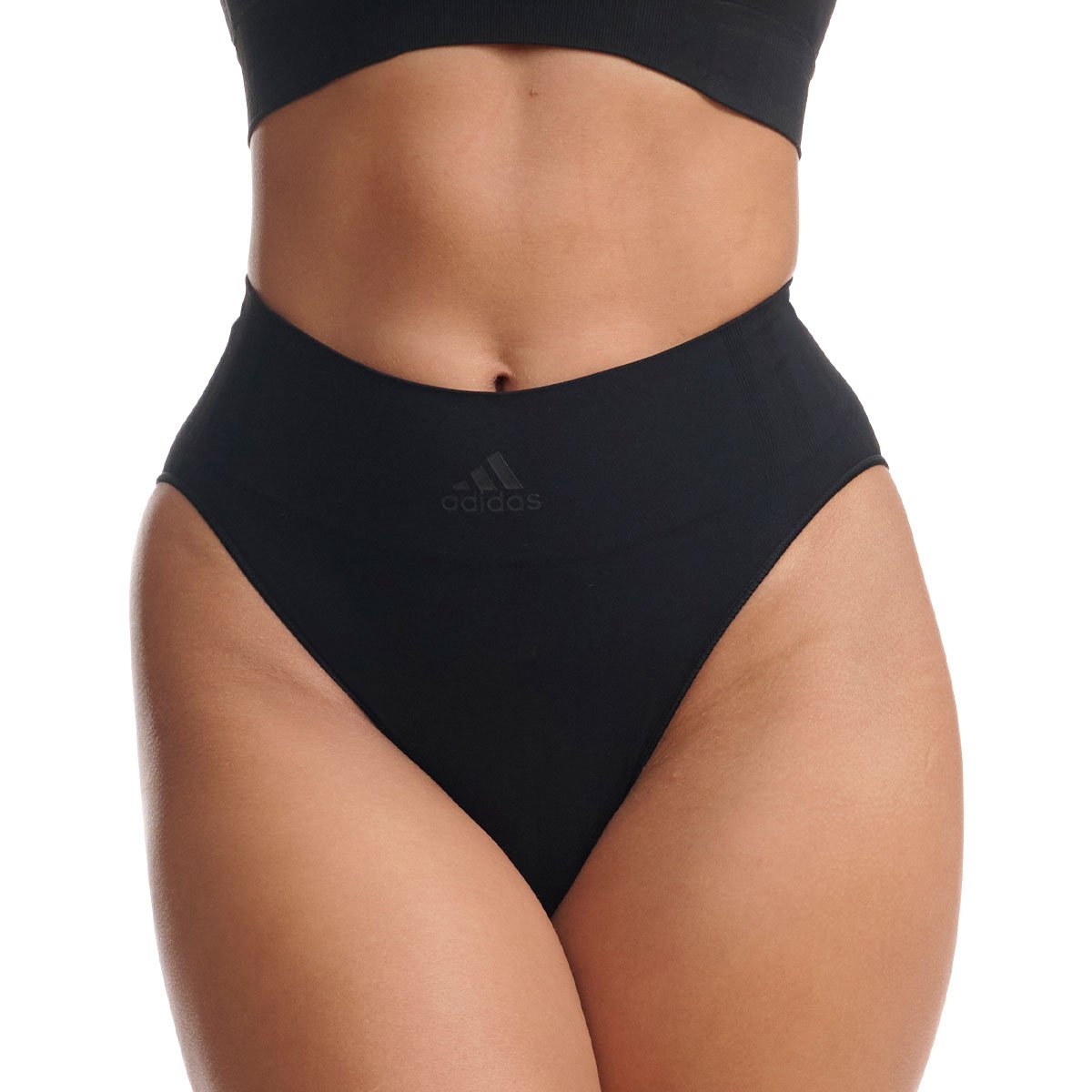 High-waisted active seamless culottes for women by Adidas Sport ADIDAS UNDERWEAR Black