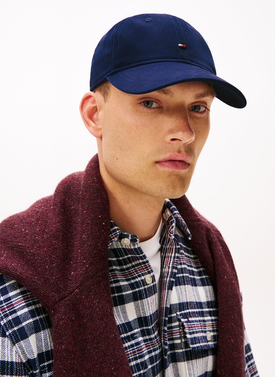 Organic cotton cap TOMMY HILFIGER Blue