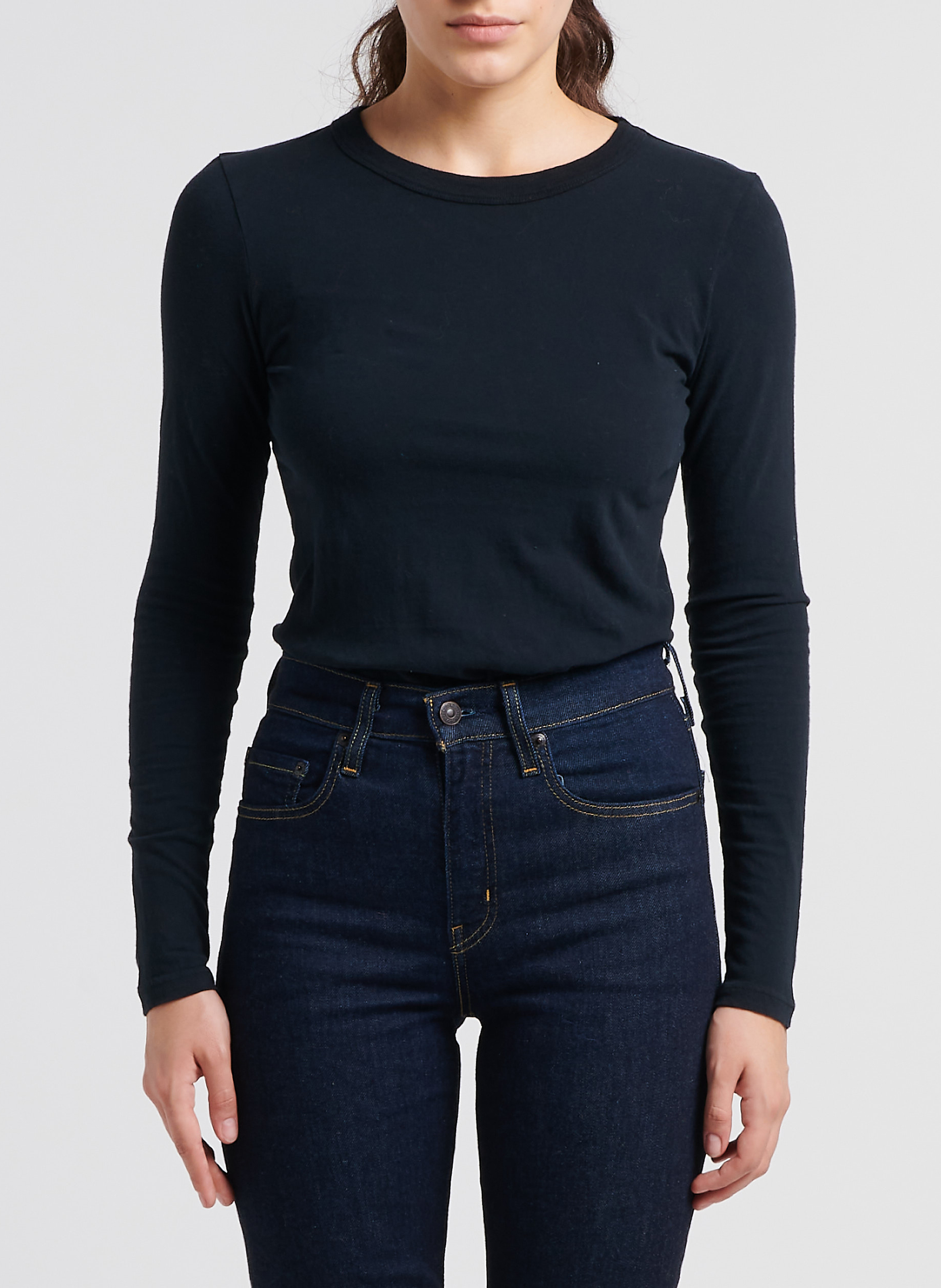 Round-neck cotton T-shirt AMERICAN VINTAGE Black