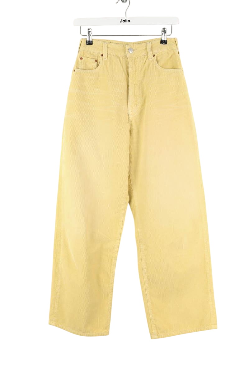 Straight cotton-blend pants BELLEROSE - Seconde Main Yellow