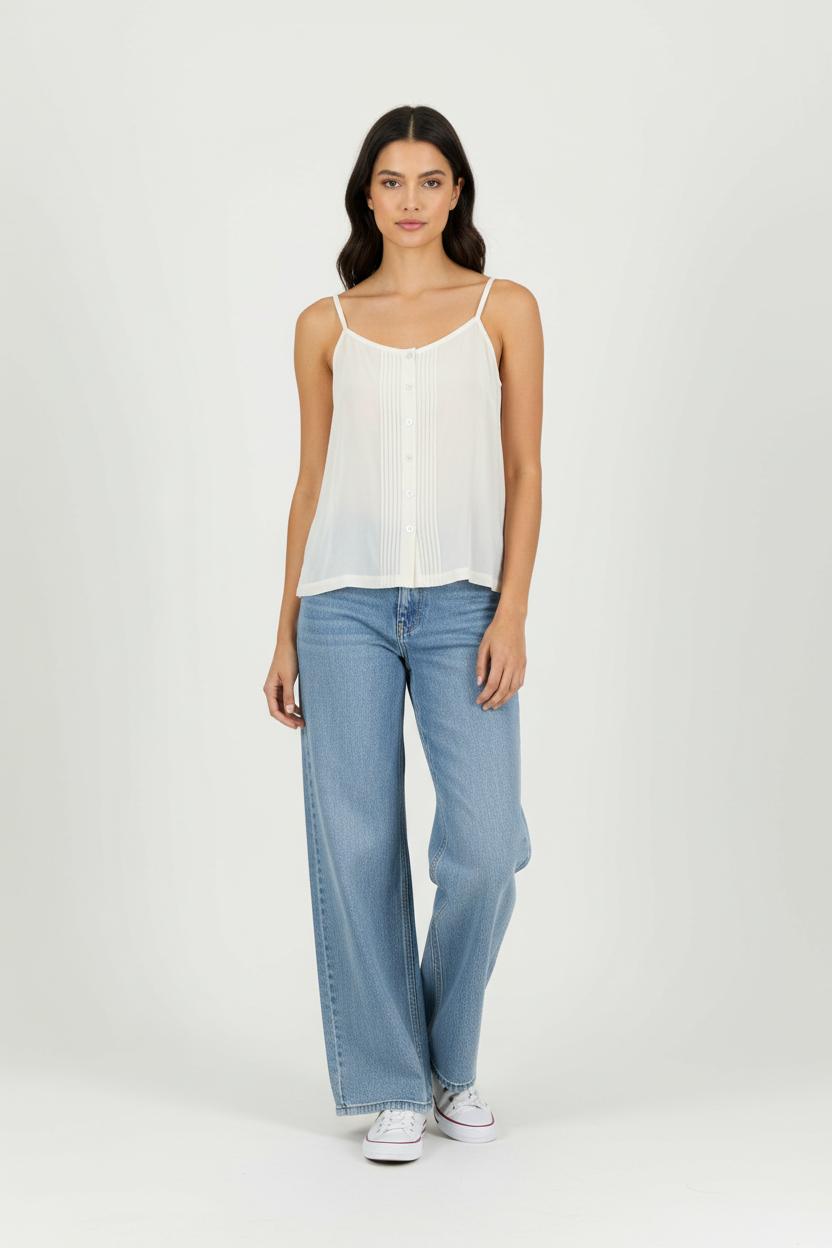 Top & débardeur COMPTOIR DES COTONNIERS - Seconde main Blanc