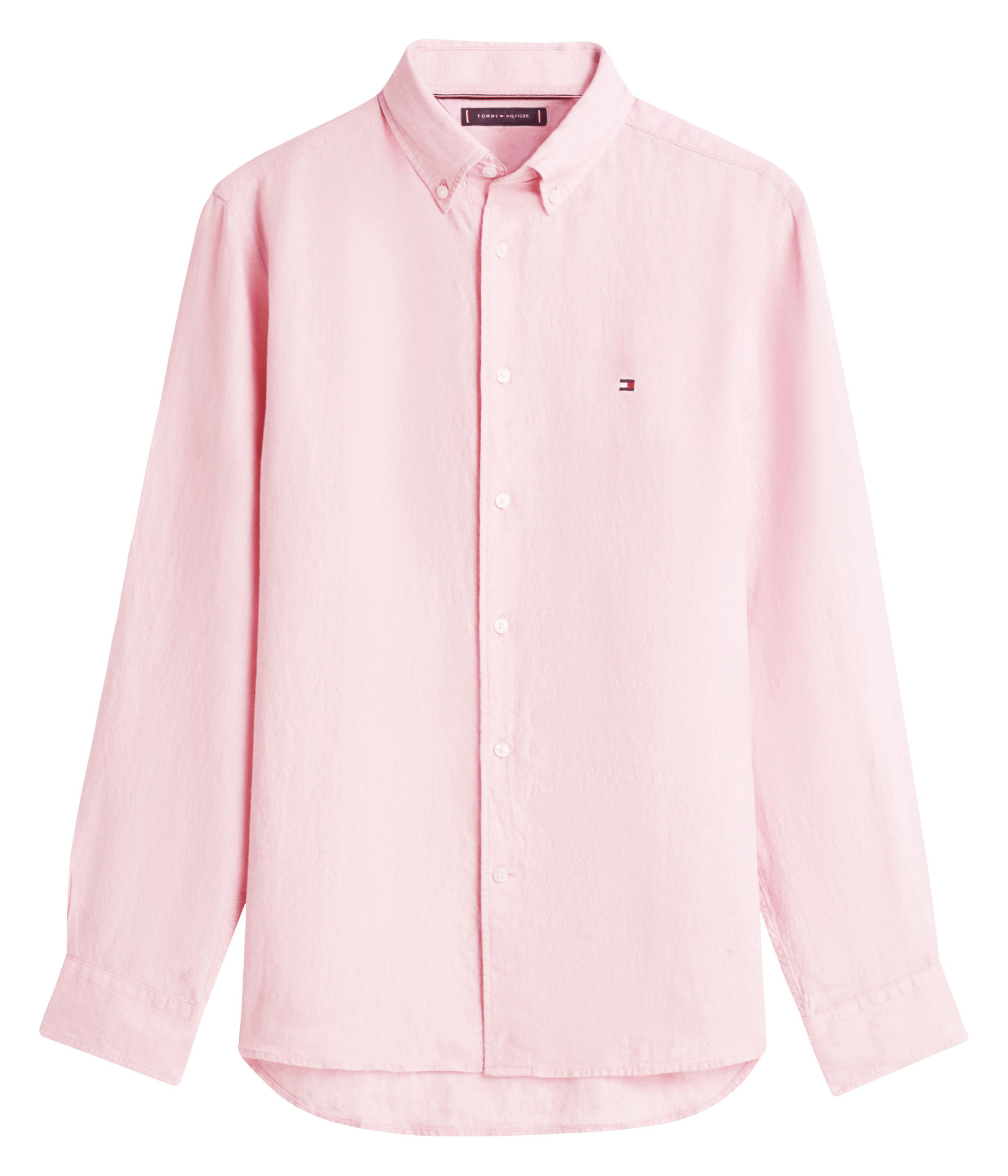 Gerade geschnittenes Leinenhemd TOMMY HILFIGER Rosa