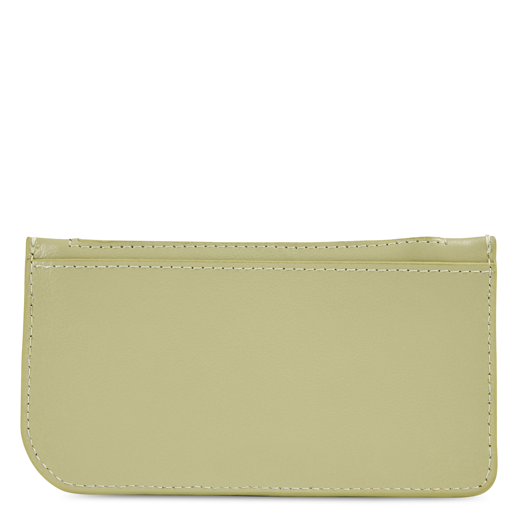 Leren pasjeshouder met rits NAT & NIN Groen