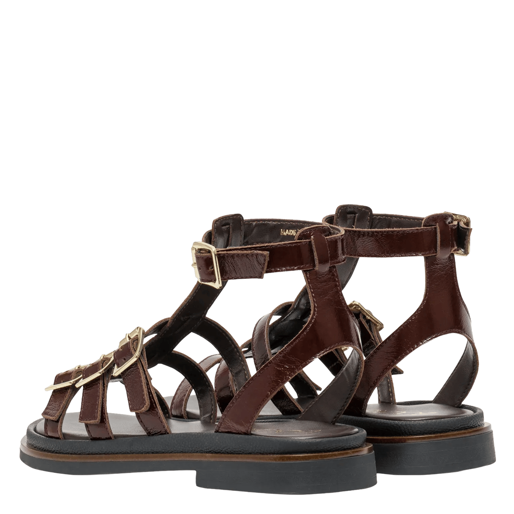 Lakleren slippers BOCAGE Bruin