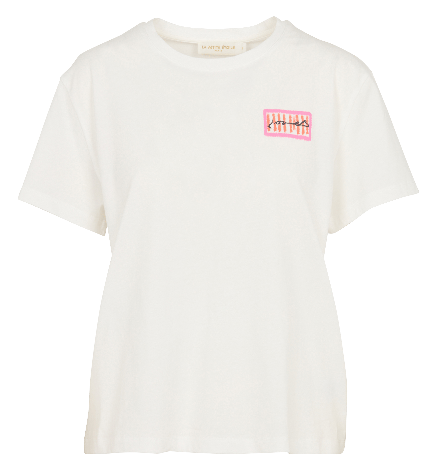 Tee-shirt col rond imprimé LA PETITE ETOILE Beige