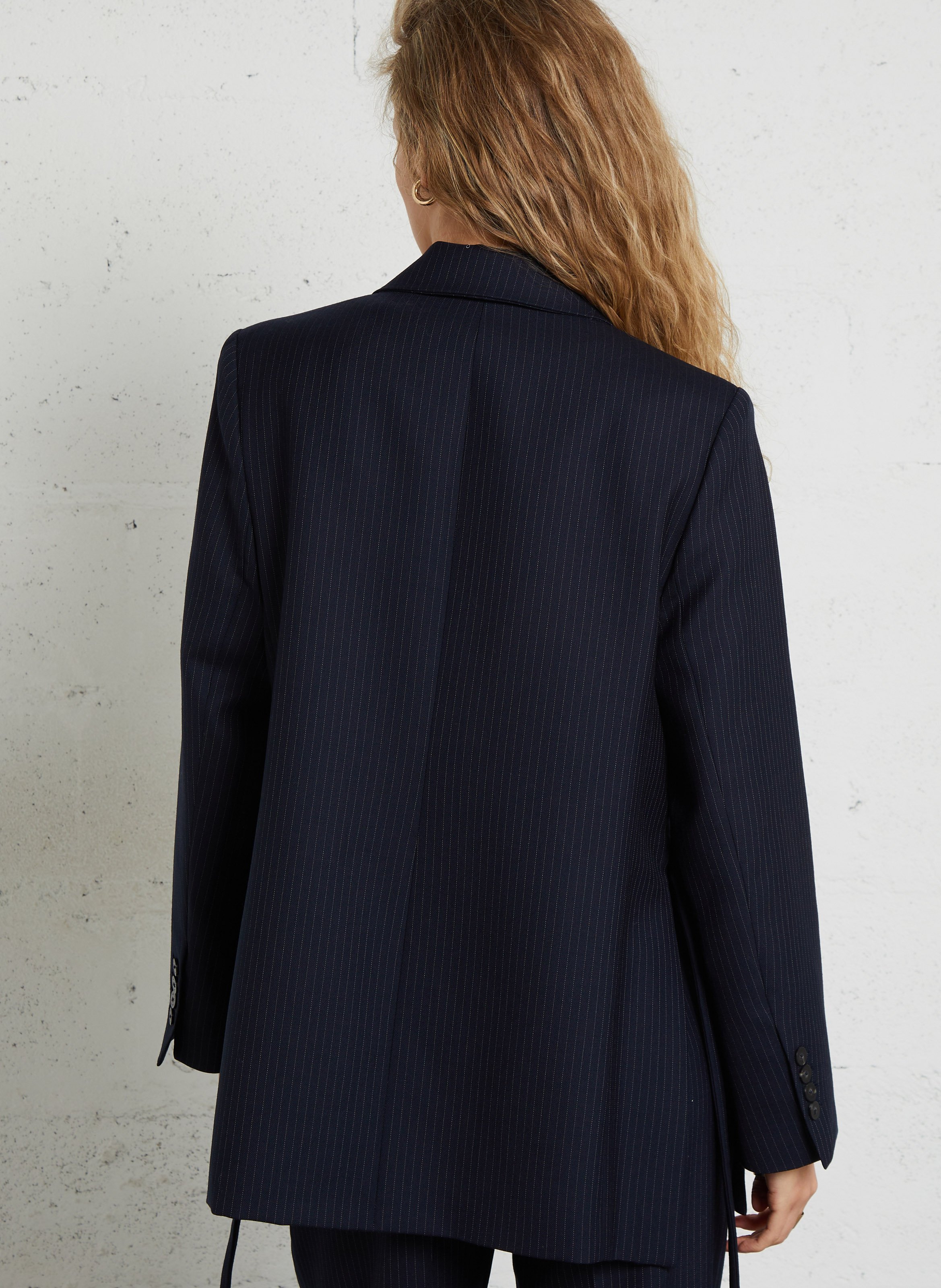 Striped suit jacket MARGAUX LONNBERG Blue