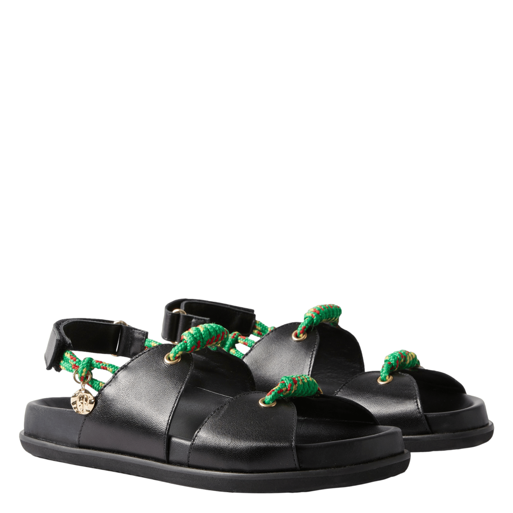 Leren sandalen CLAUDIE PIERLOT Zwart