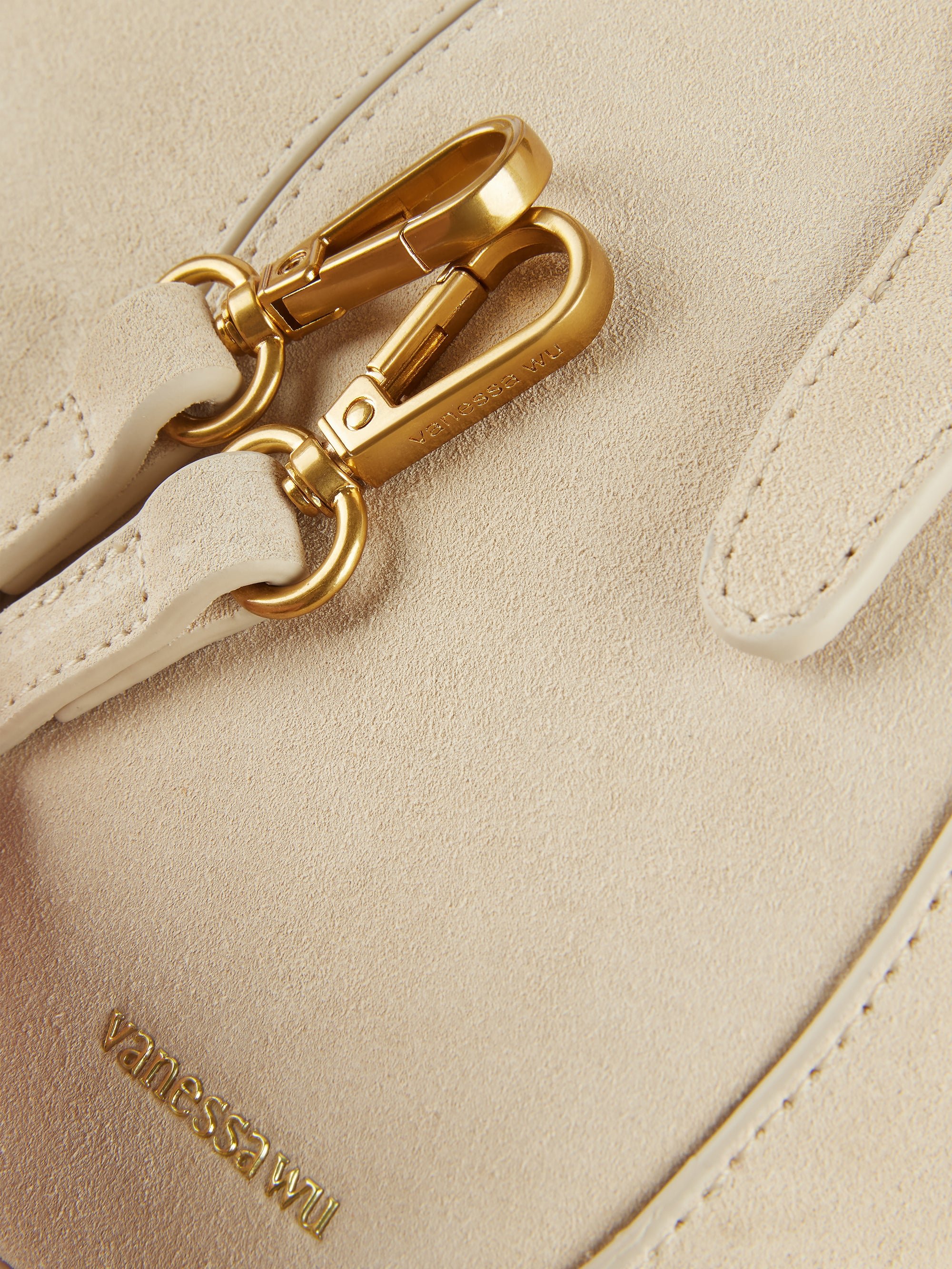 Handbag with handles and shoulder strap VANESSA WU Beige