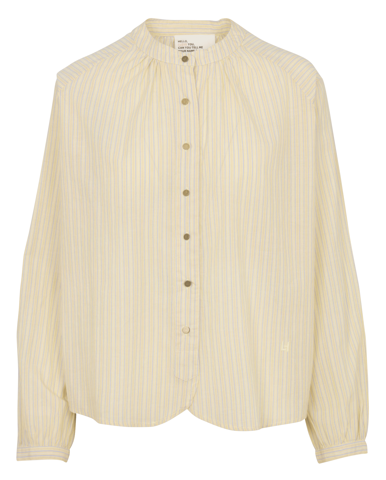 Chemise col rond en coton bio LEON & HARPER