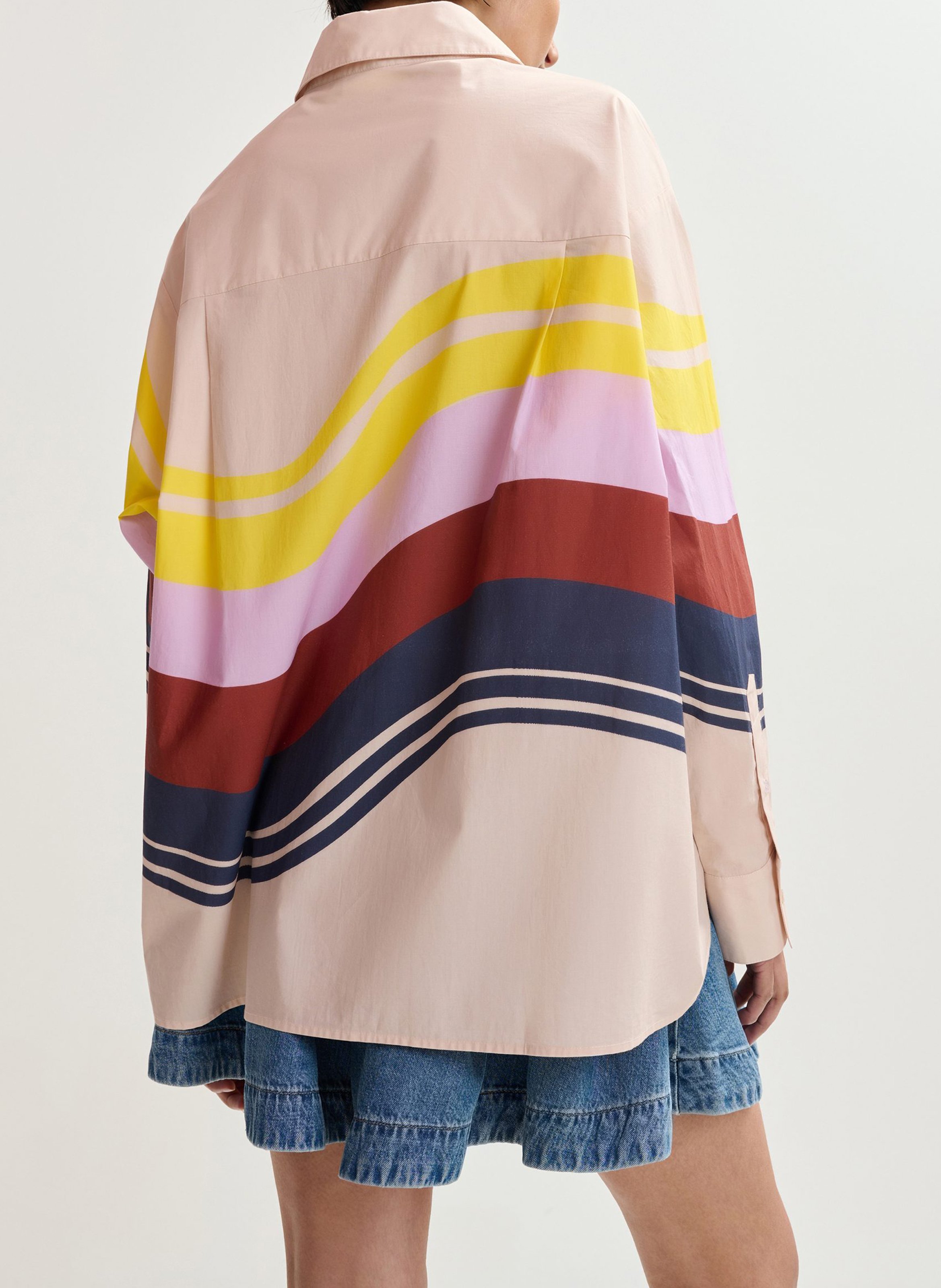 Oversized patterned shirt ESSENTIEL ANTWERP Multicolored